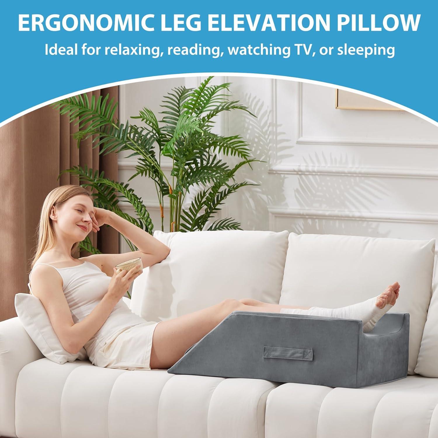 Cojín Elevador de Pierna Doble MEGCXIT Espuma Viscoelástica