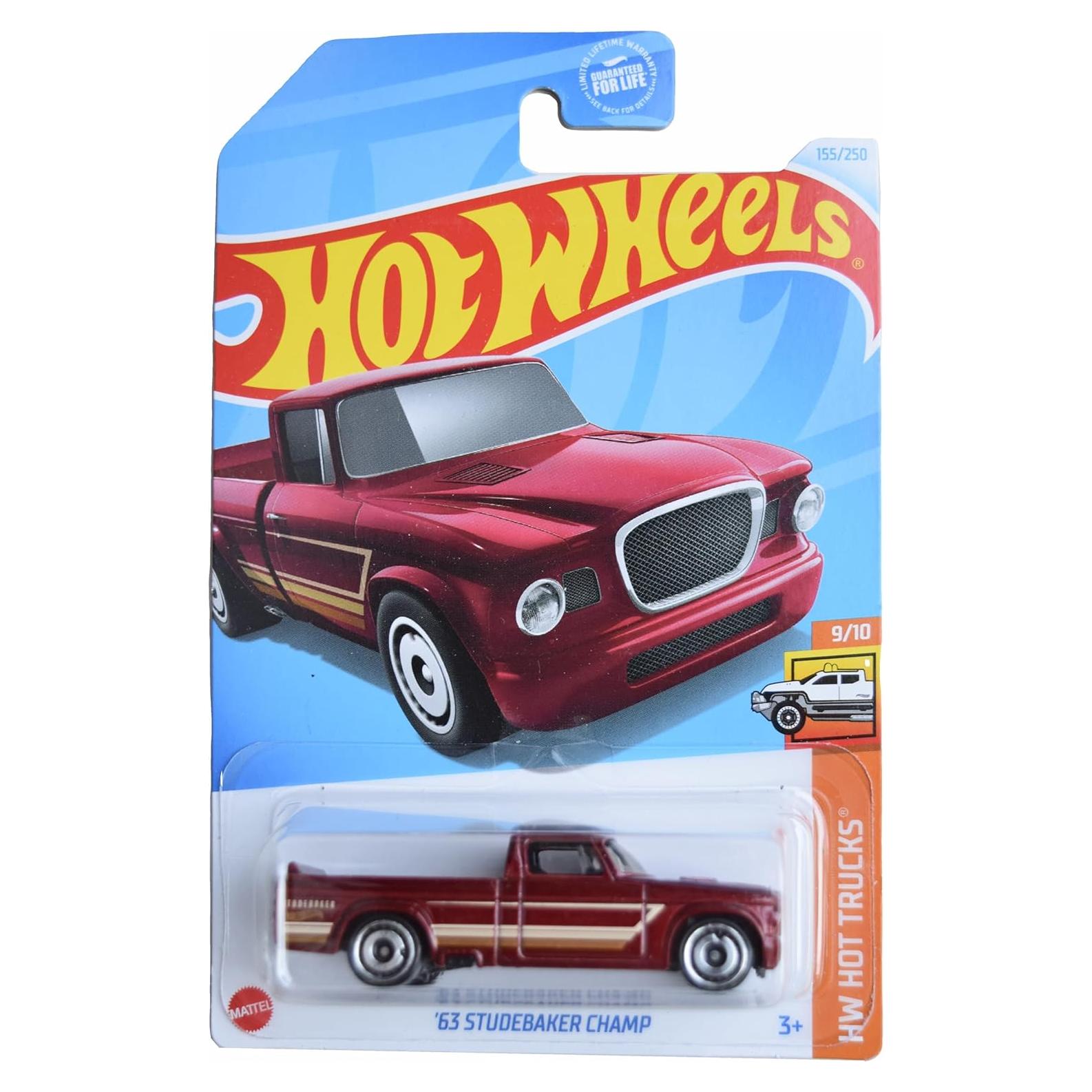 Hot Wheels Studebaker Champ 1:64 Rojo Metal y Plástico