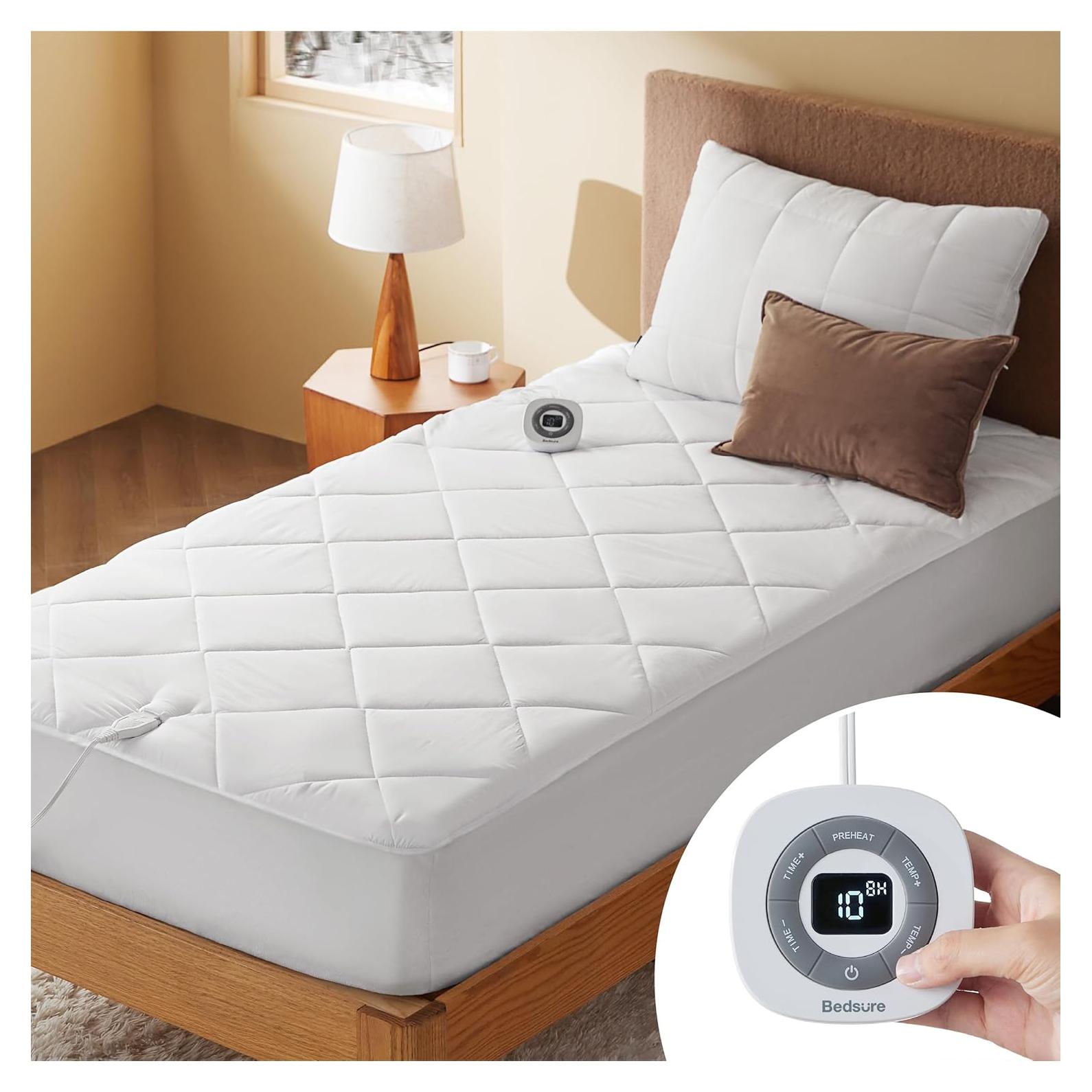 Almohadilla Térmica Doble Bedsure 99x191cm - 10 Niveles Calor