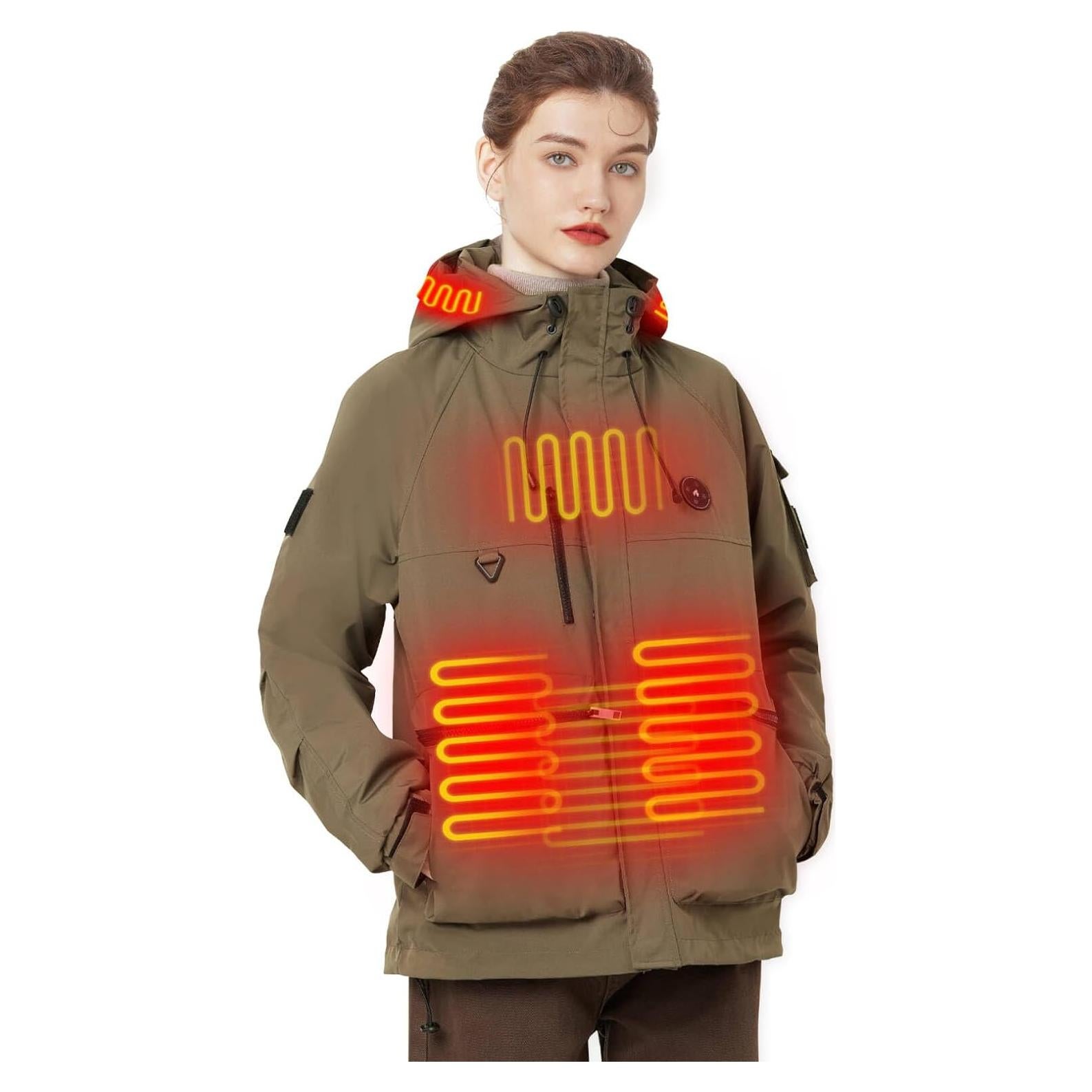 Chaqueta Calefaccionada para Mujeres Brimekey RPS-028 10000mAh