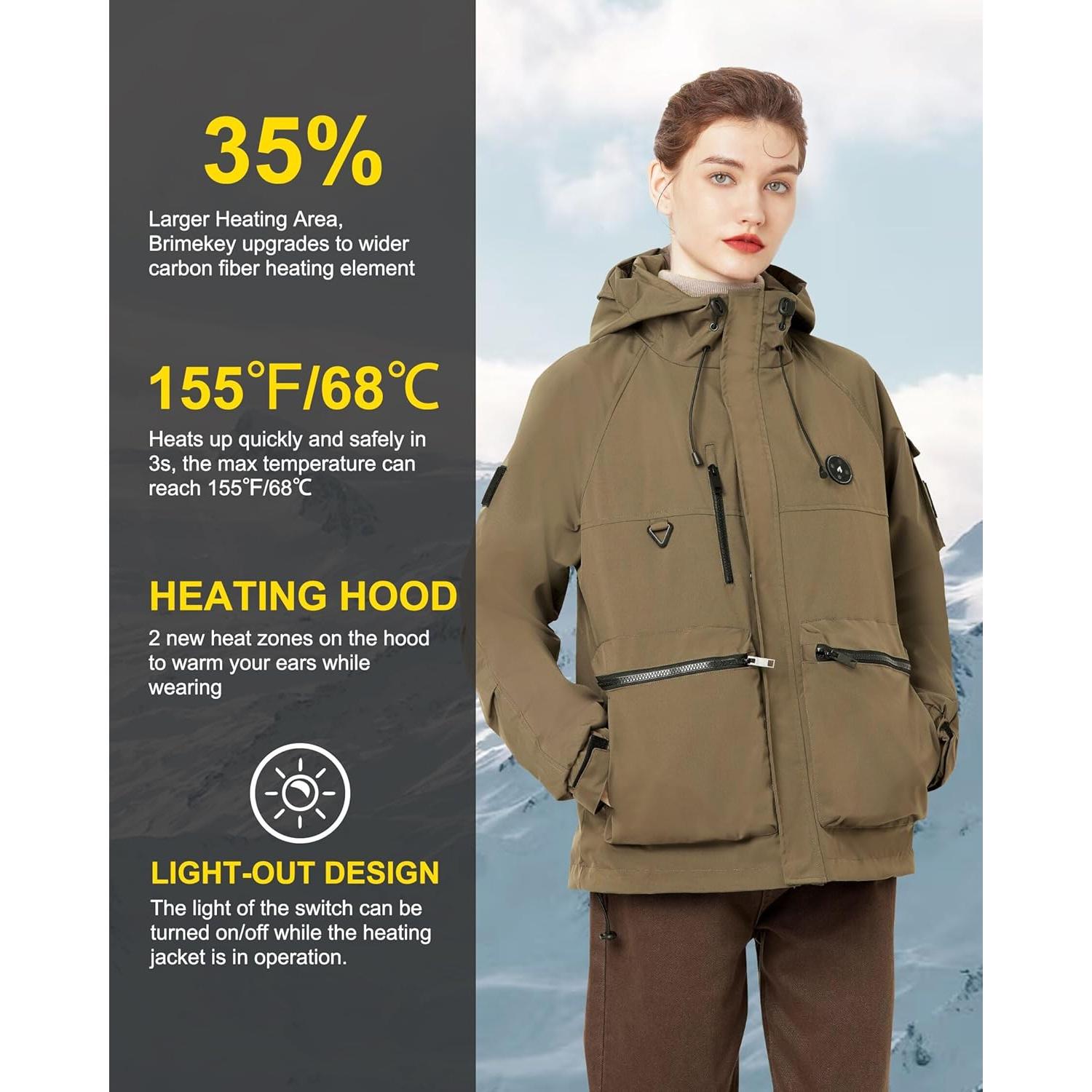 Chaqueta Calefaccionada para Mujeres Brimekey RPS-028 10000mAh