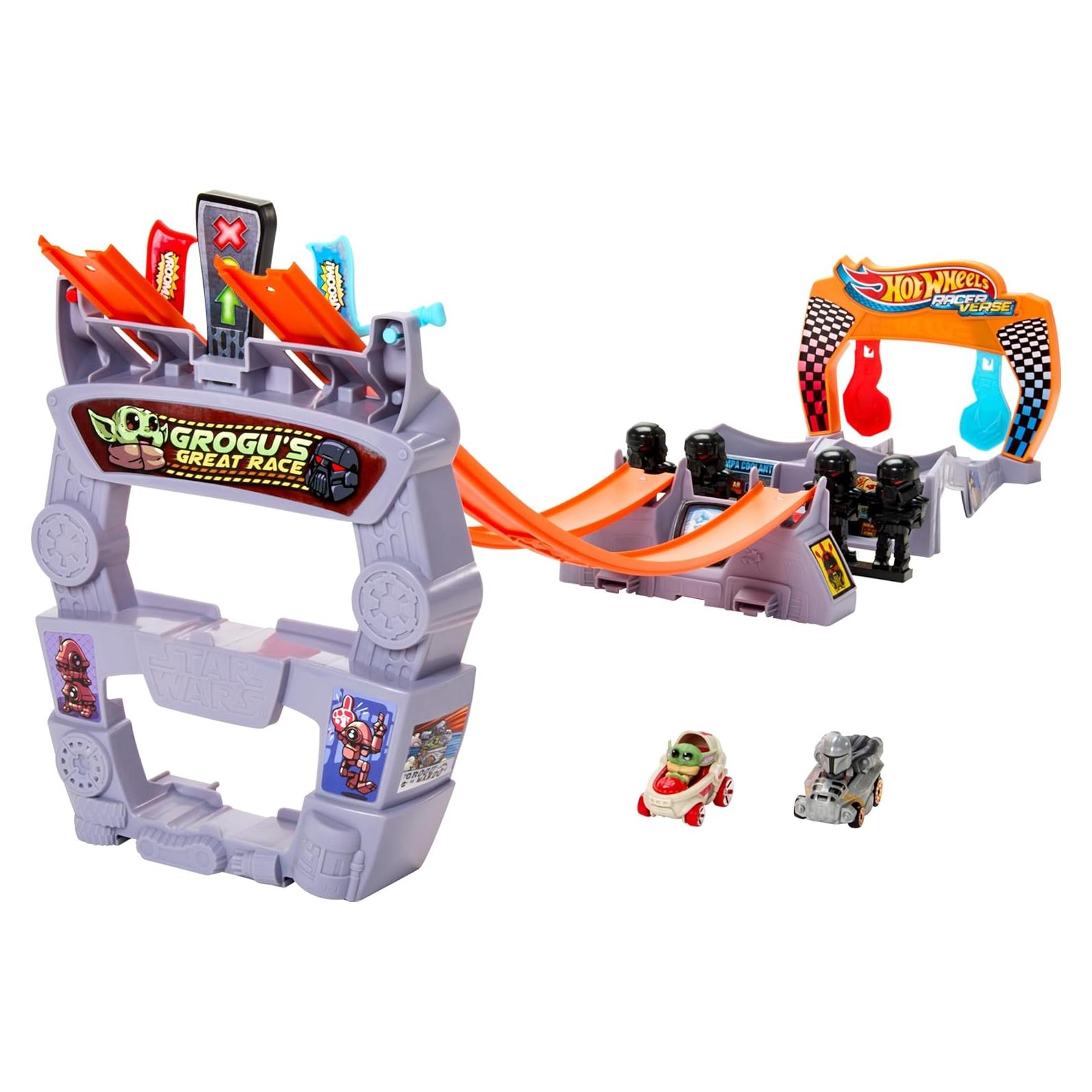 Juego de pista Hot Wheels Star Wars La gran carrera de Grogu