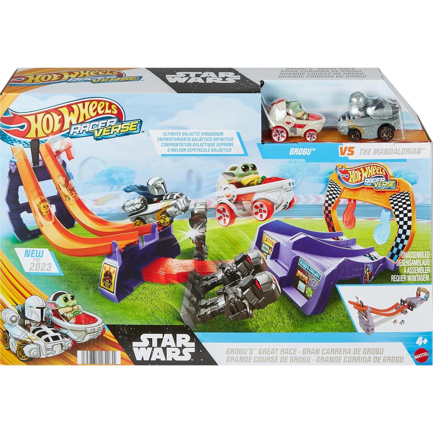 Juego de pista Hot Wheels Star Wars La gran carrera de Grogu