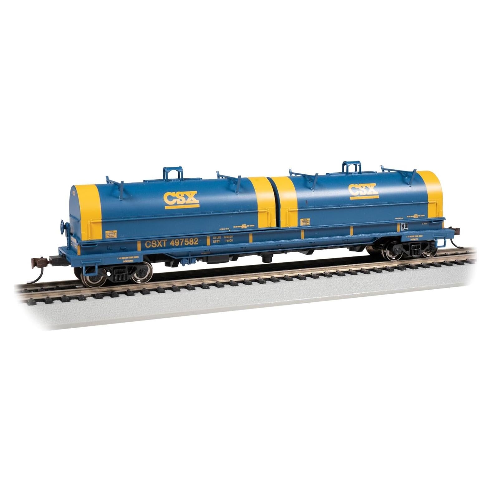Carro de Acero 16.76m Bachmann CSX con Carga Removible