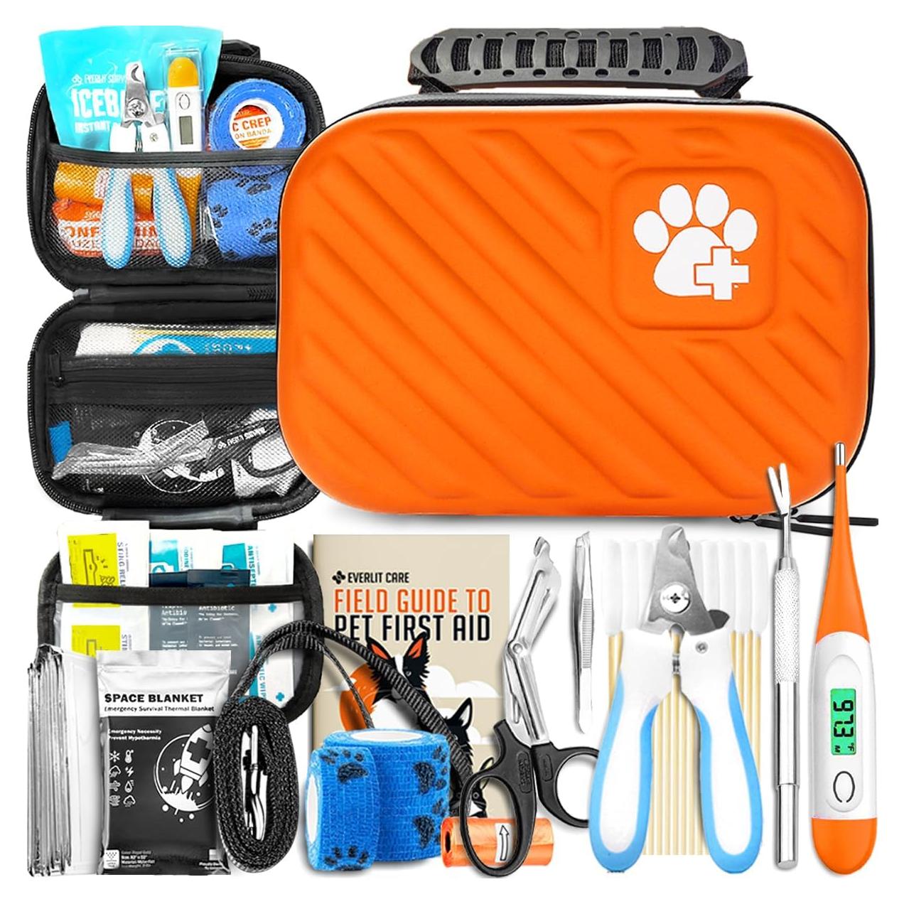 Kit de Primeros Auxilios para Mascotas EVERLIT 95 Piezas