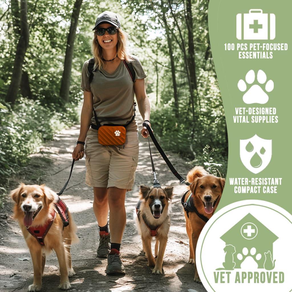 Kit de Primeros Auxilios para Mascotas EVERLIT 95 Piezas