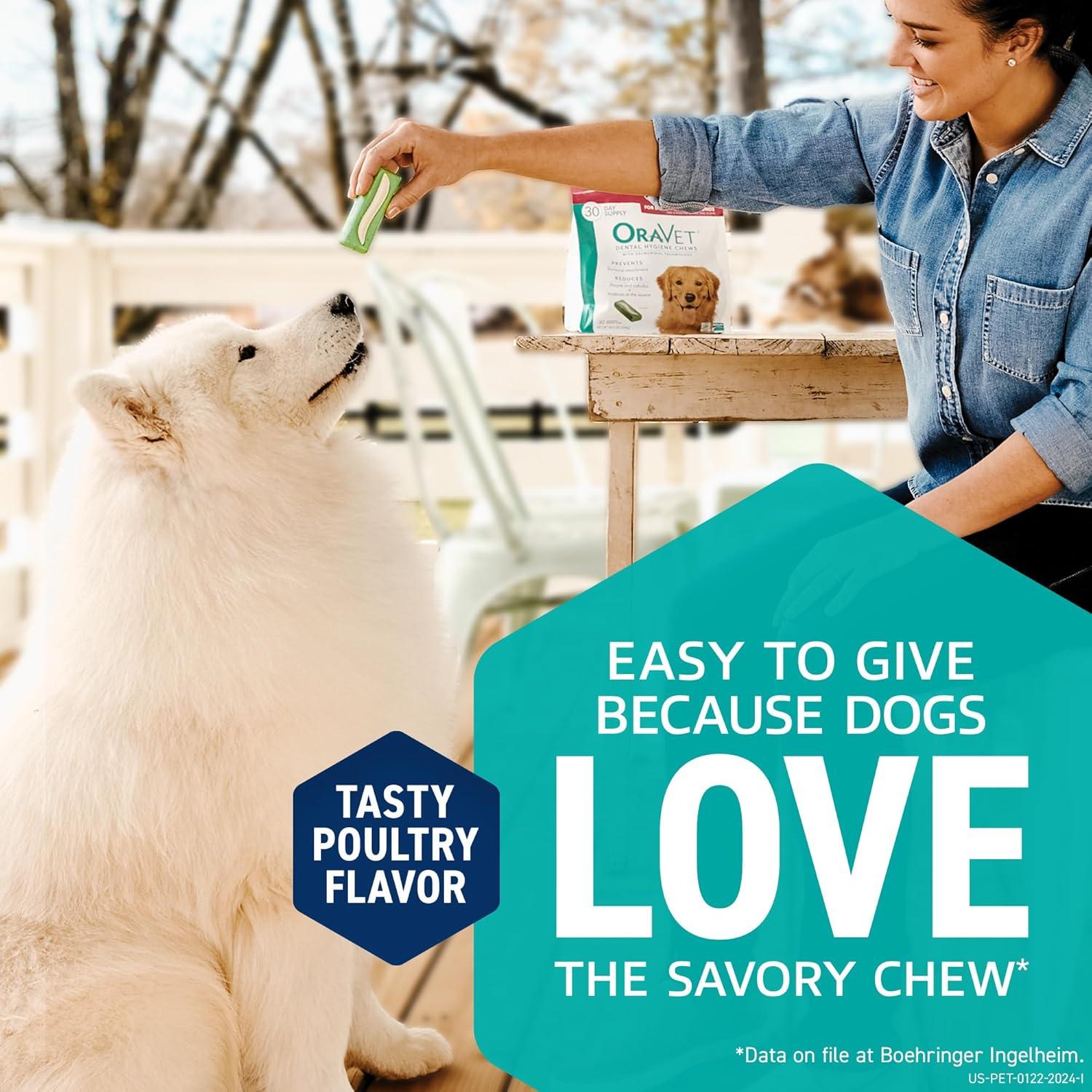 ORAVET Chews Dental para Perros Pequeños 30 Unidades