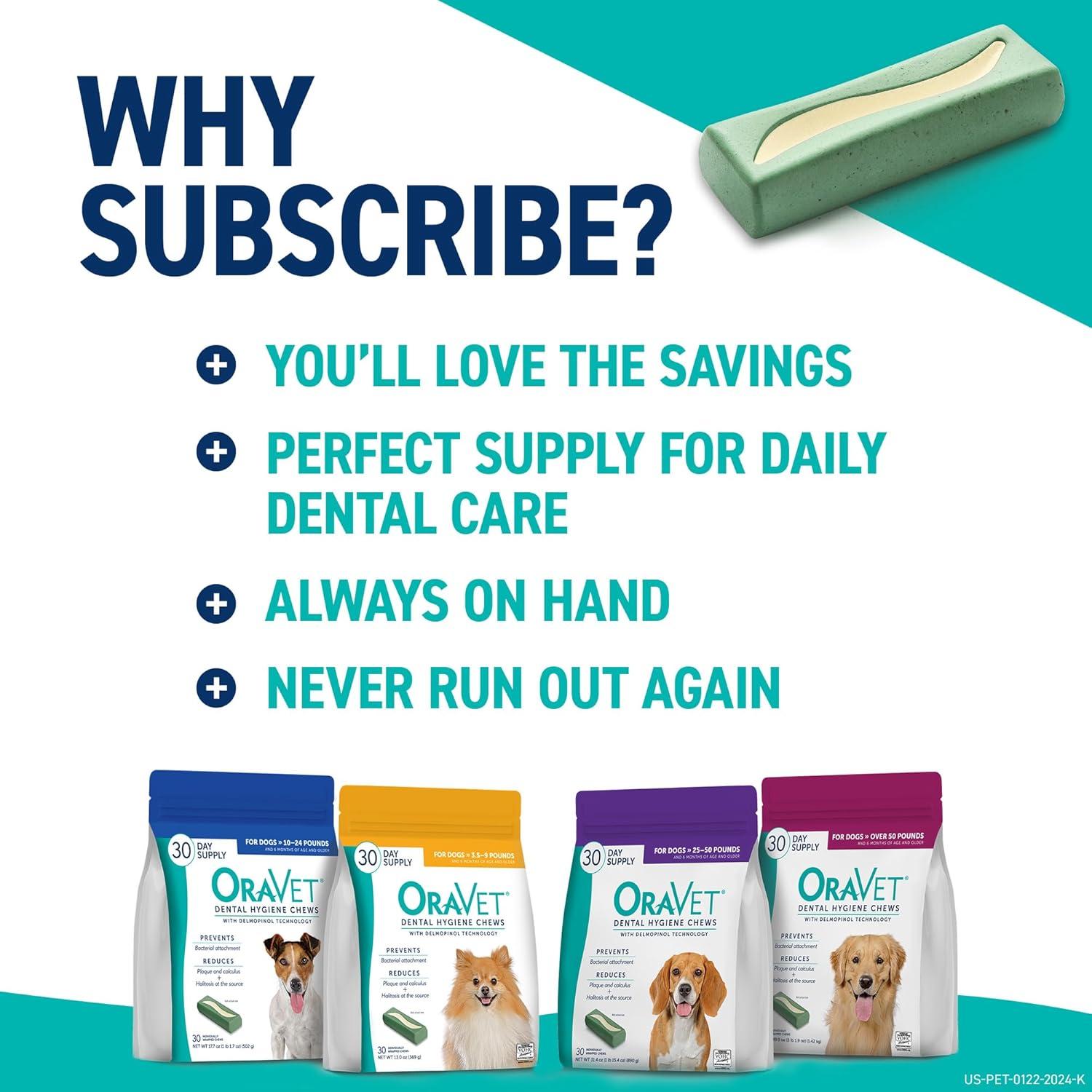 ORAVET Chews Dental para Perros Pequeños 30 Unidades