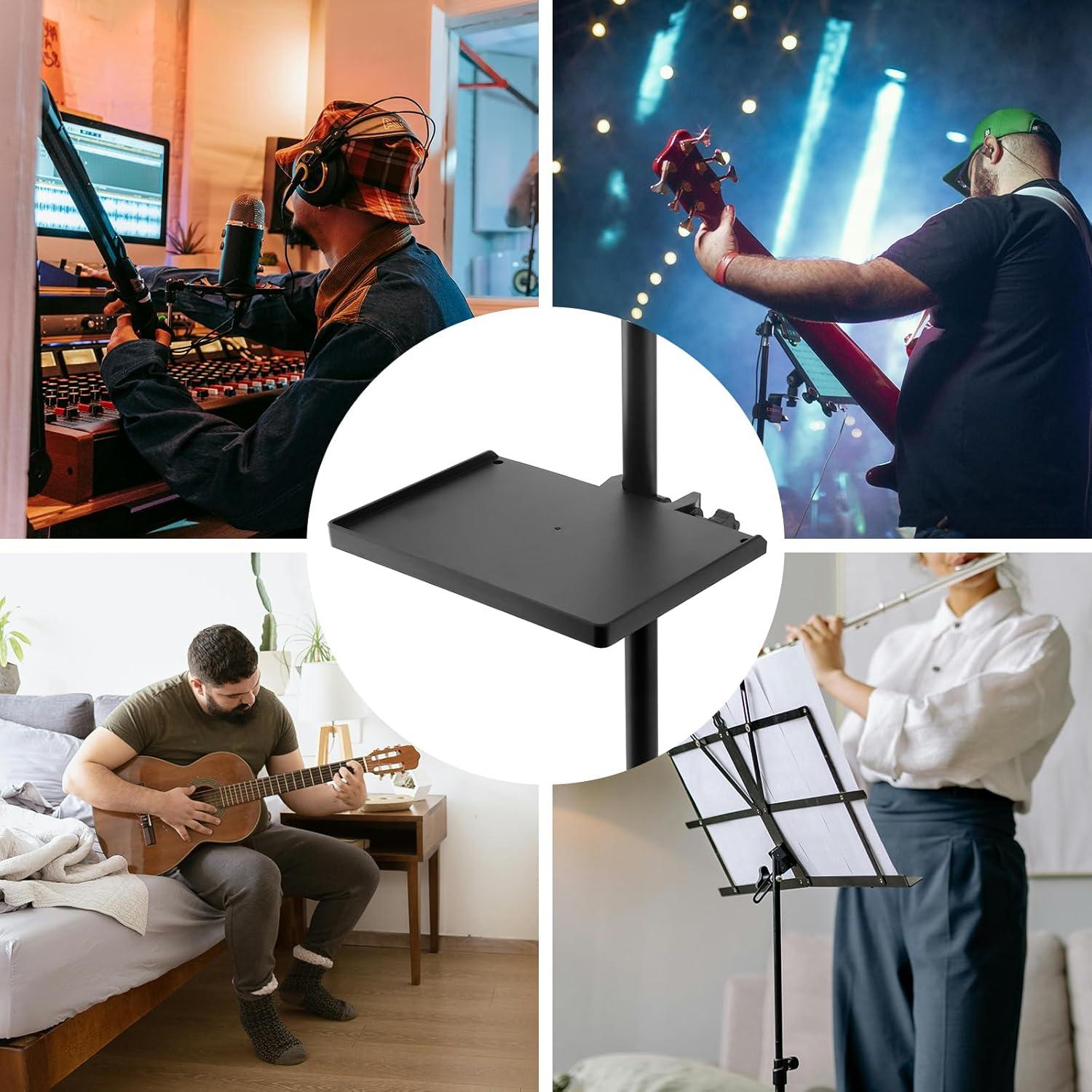 Soporte para Micrófono RTNLIT con Bandeja Ajustable 20x14cm