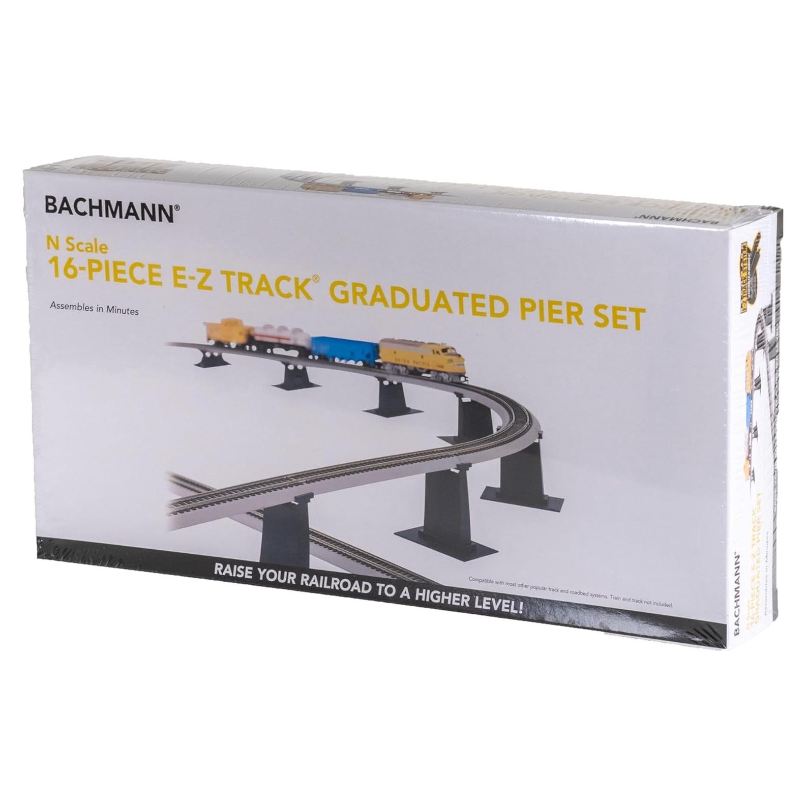 Juego de pilares graduados E-Z TRACK Bachmann 16 piezas Escala N