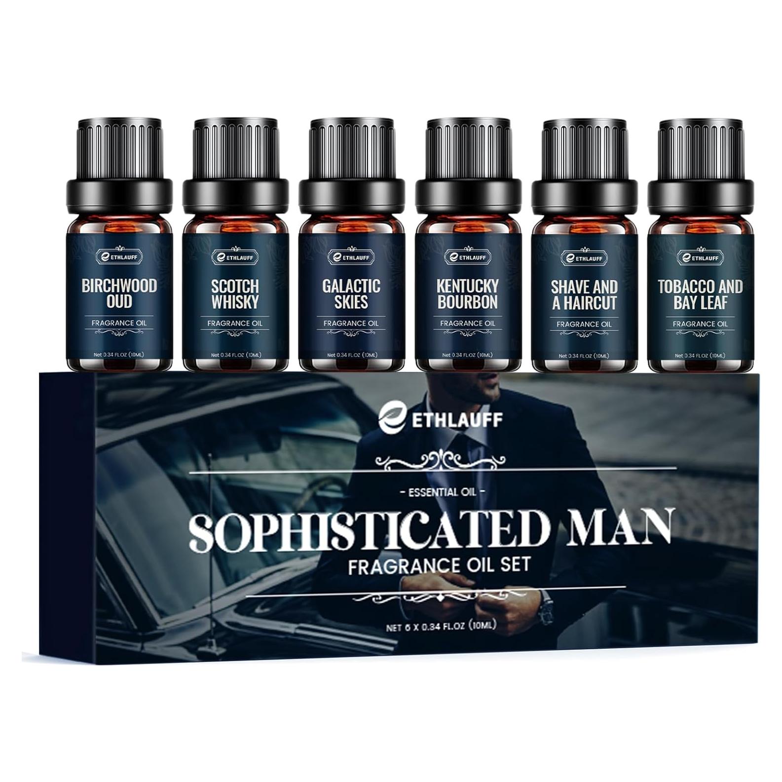 Set de Aceites Esenciales para Hombres Ethlauff - 6 Fragancias
