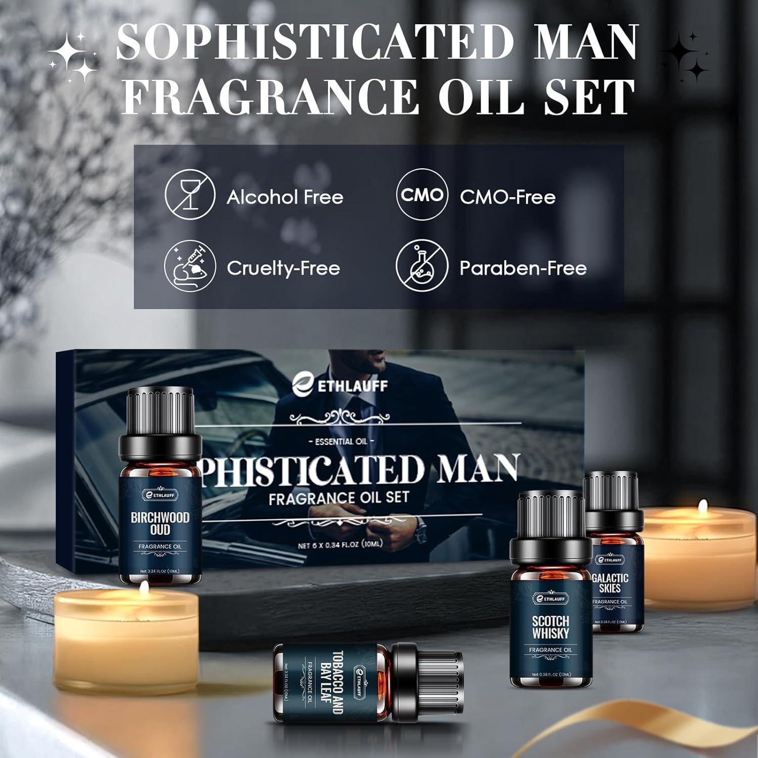 Set de Aceites Esenciales para Hombres Ethlauff - 6 Fragancias