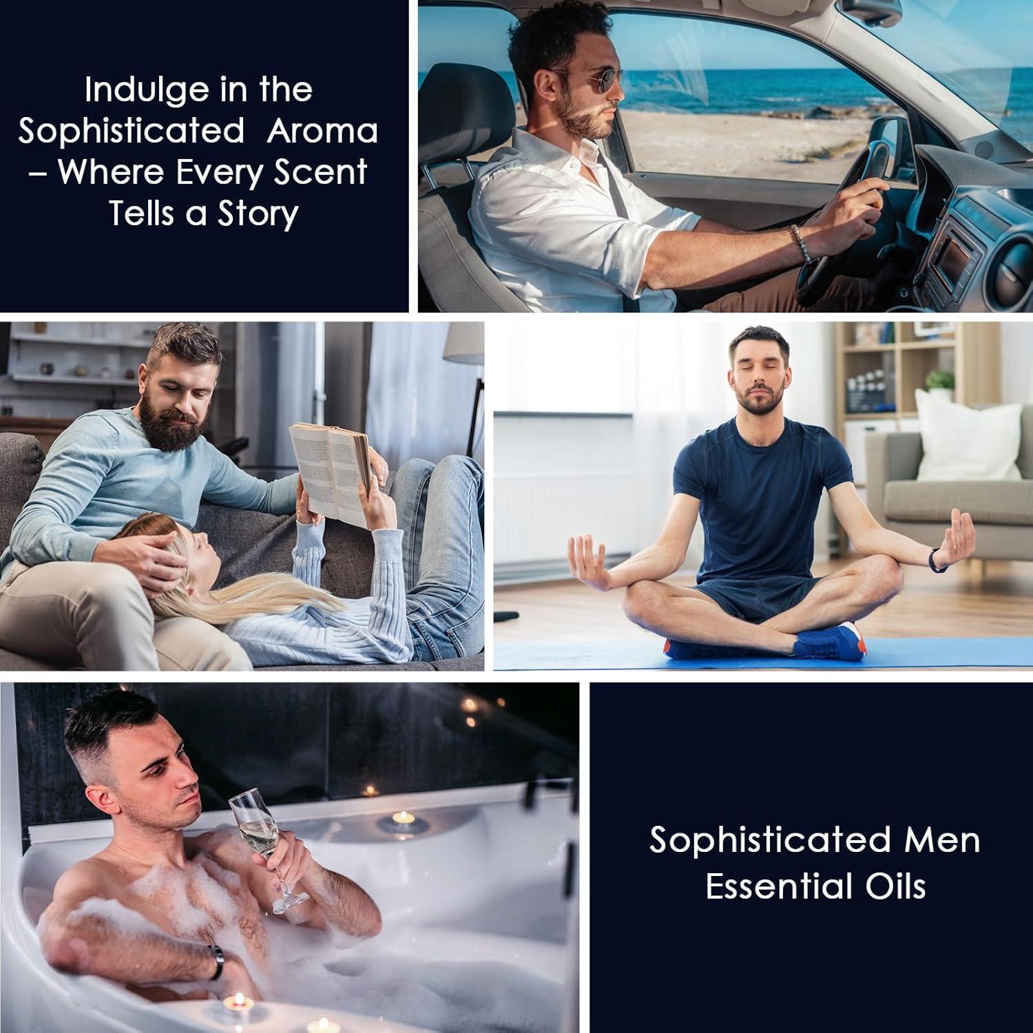 Set de Aceites Esenciales para Hombres Ethlauff - 6 Fragancias