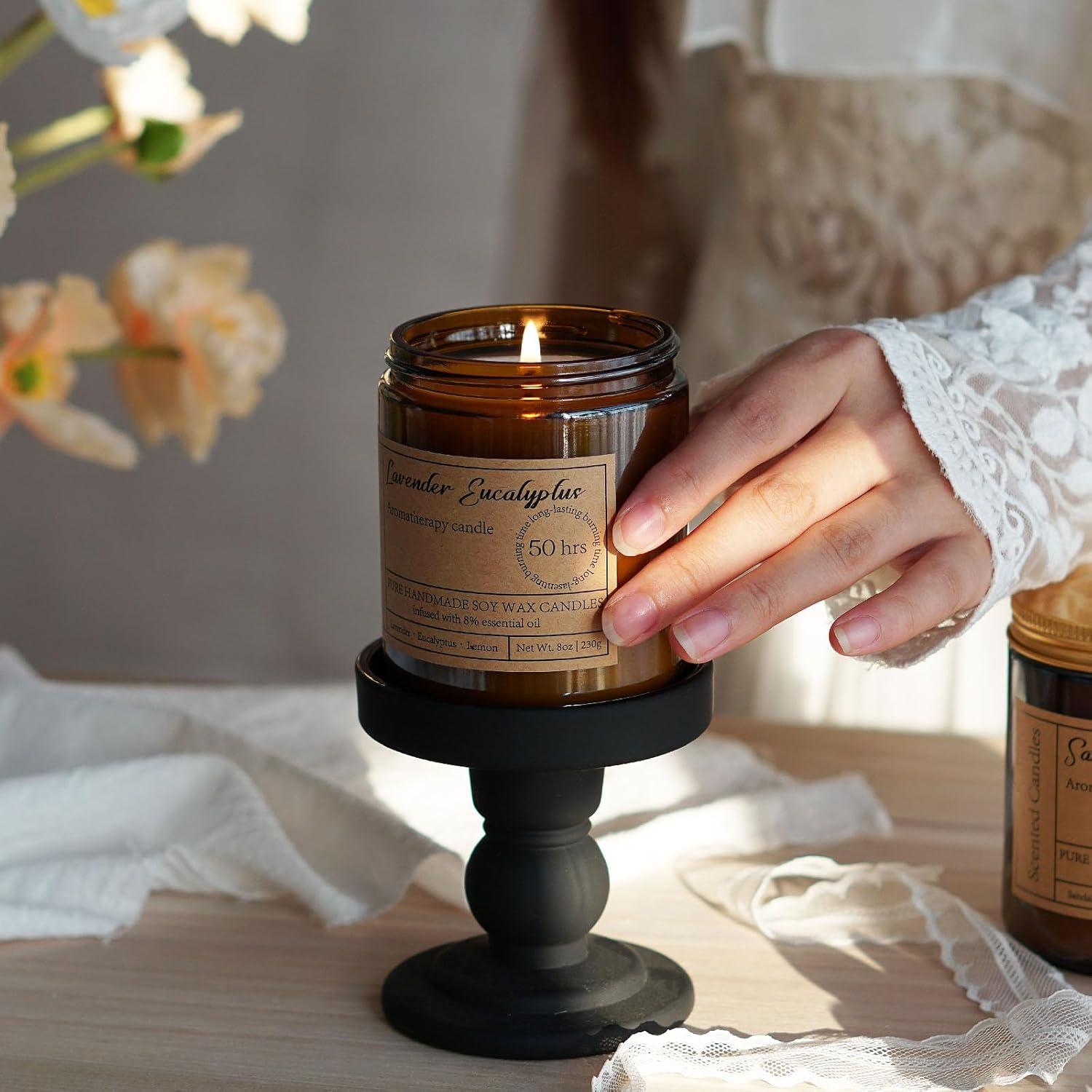 Set de Velas Aromáticas Eucalipto y Lavanda Liofeve 2pk