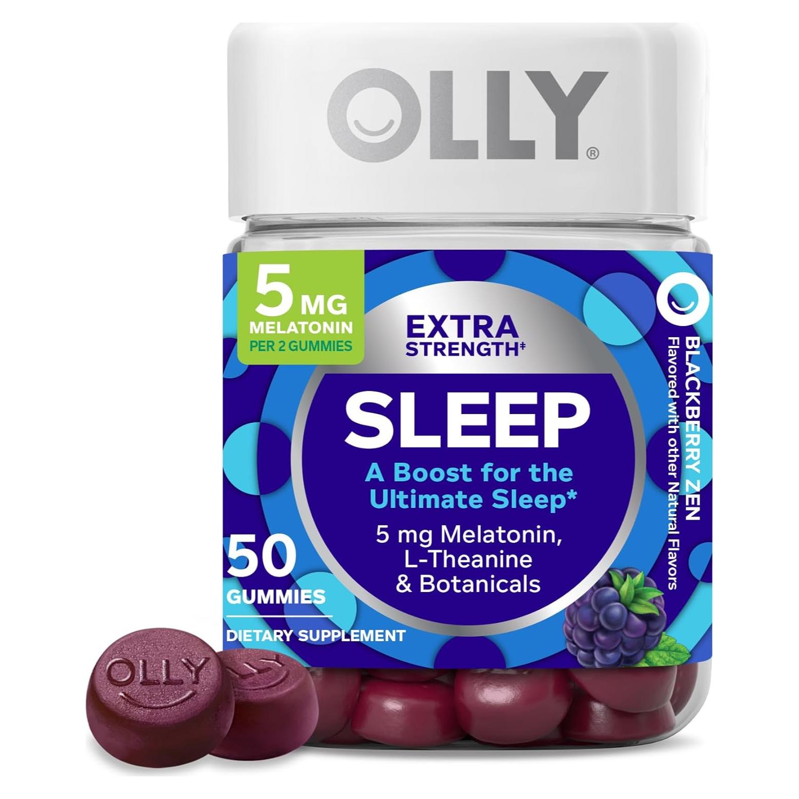 Gominolas para dormir OLLY 50 unidades con melatonina 5 mg