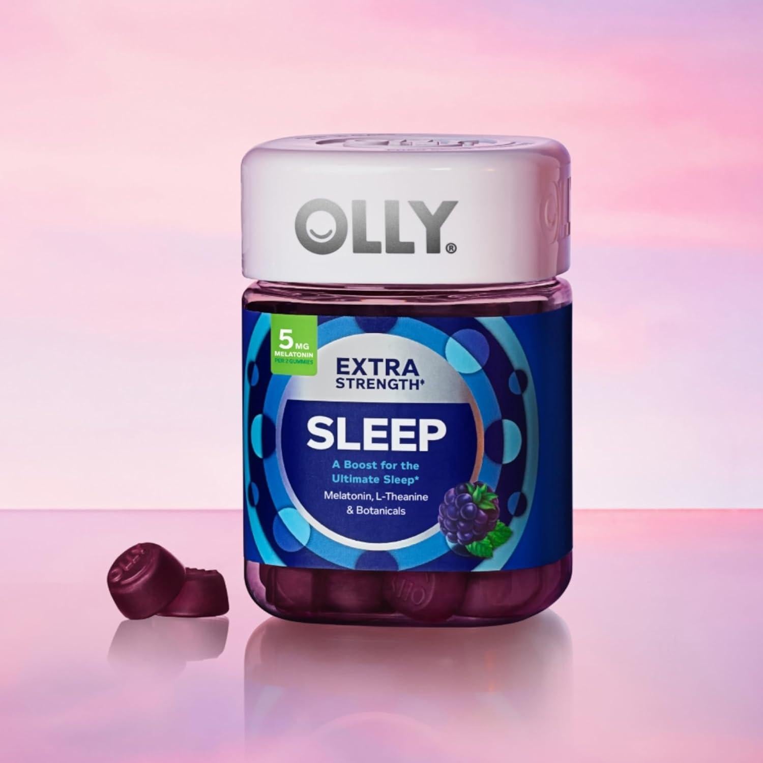 Gominolas para dormir OLLY 50 unidades con melatonina 5 mg