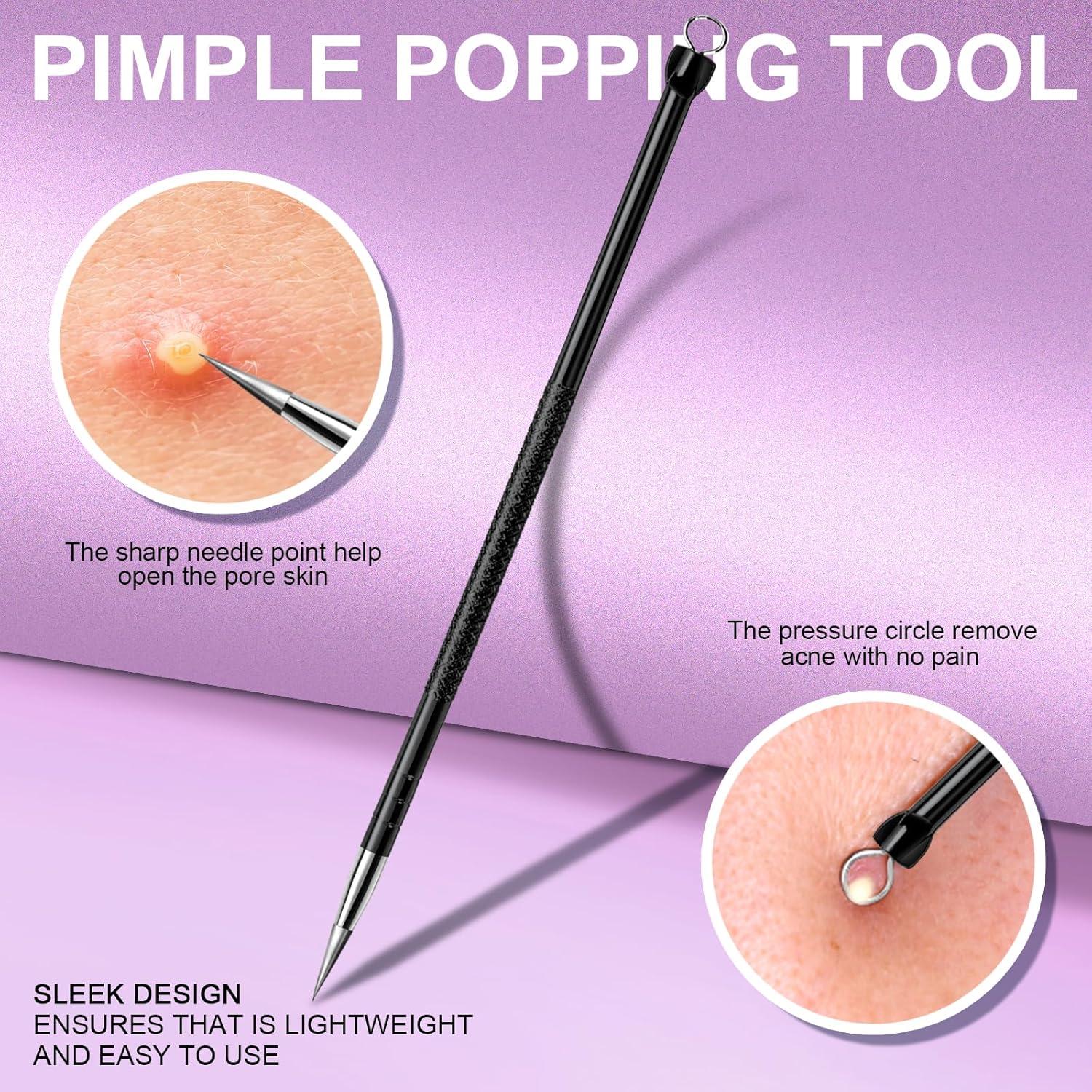 Herramienta Extractora de Espinillas Teenitor 2-en-1 Acero Inoxidable