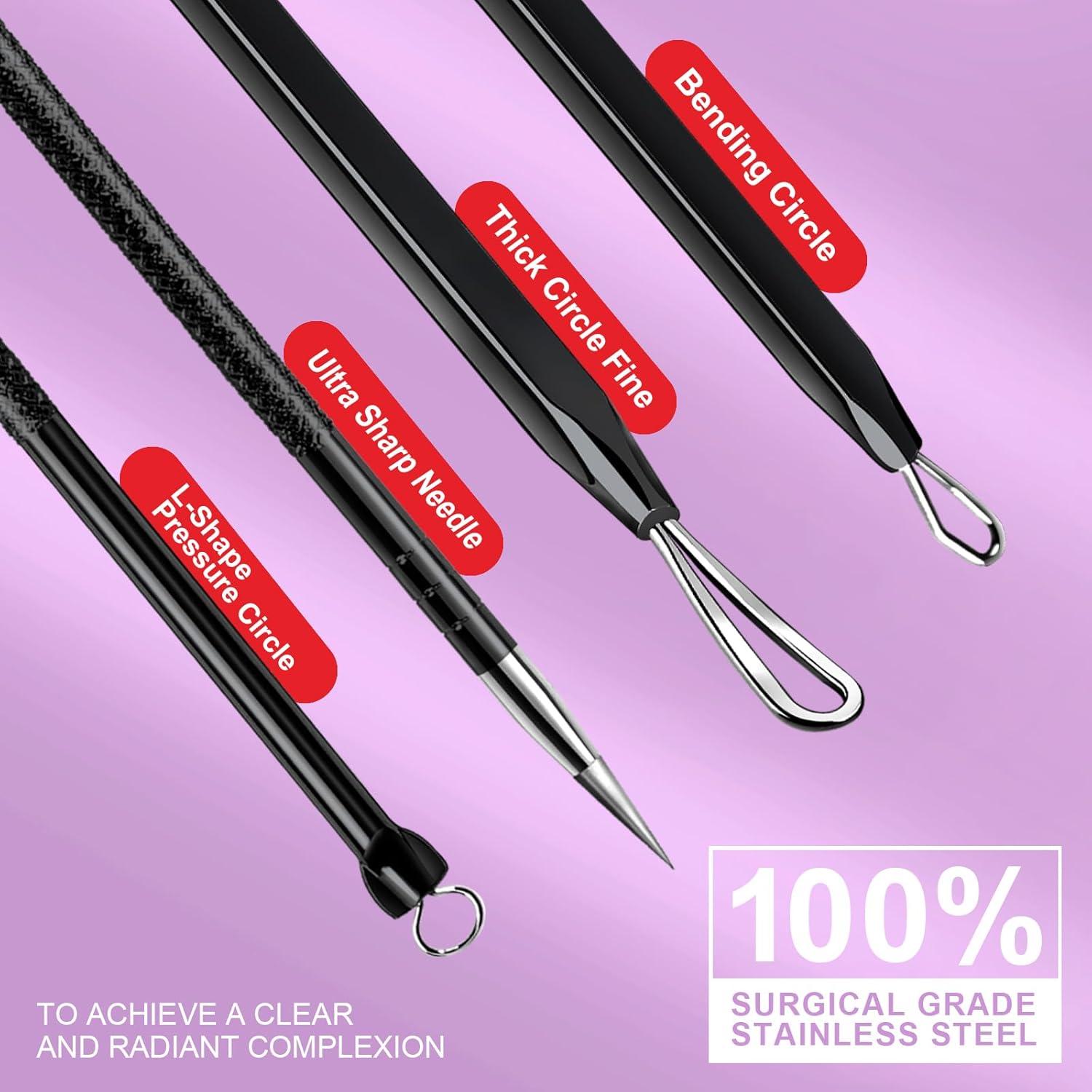 Herramienta Extractora de Espinillas Teenitor 2-en-1 Acero Inoxidable