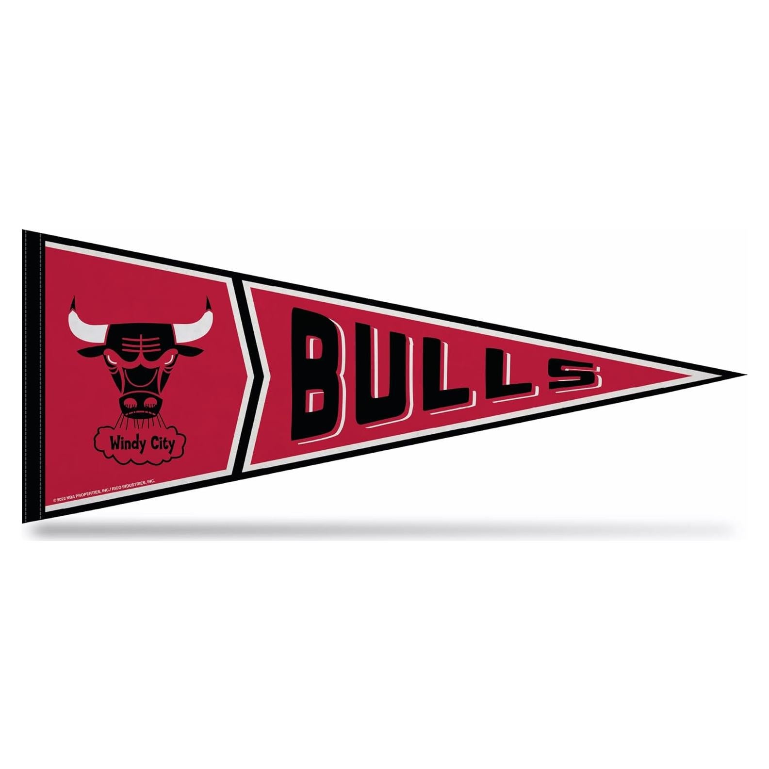 Banderín de Fieltro Rico Industries Chicago Bulls 30x76 cm