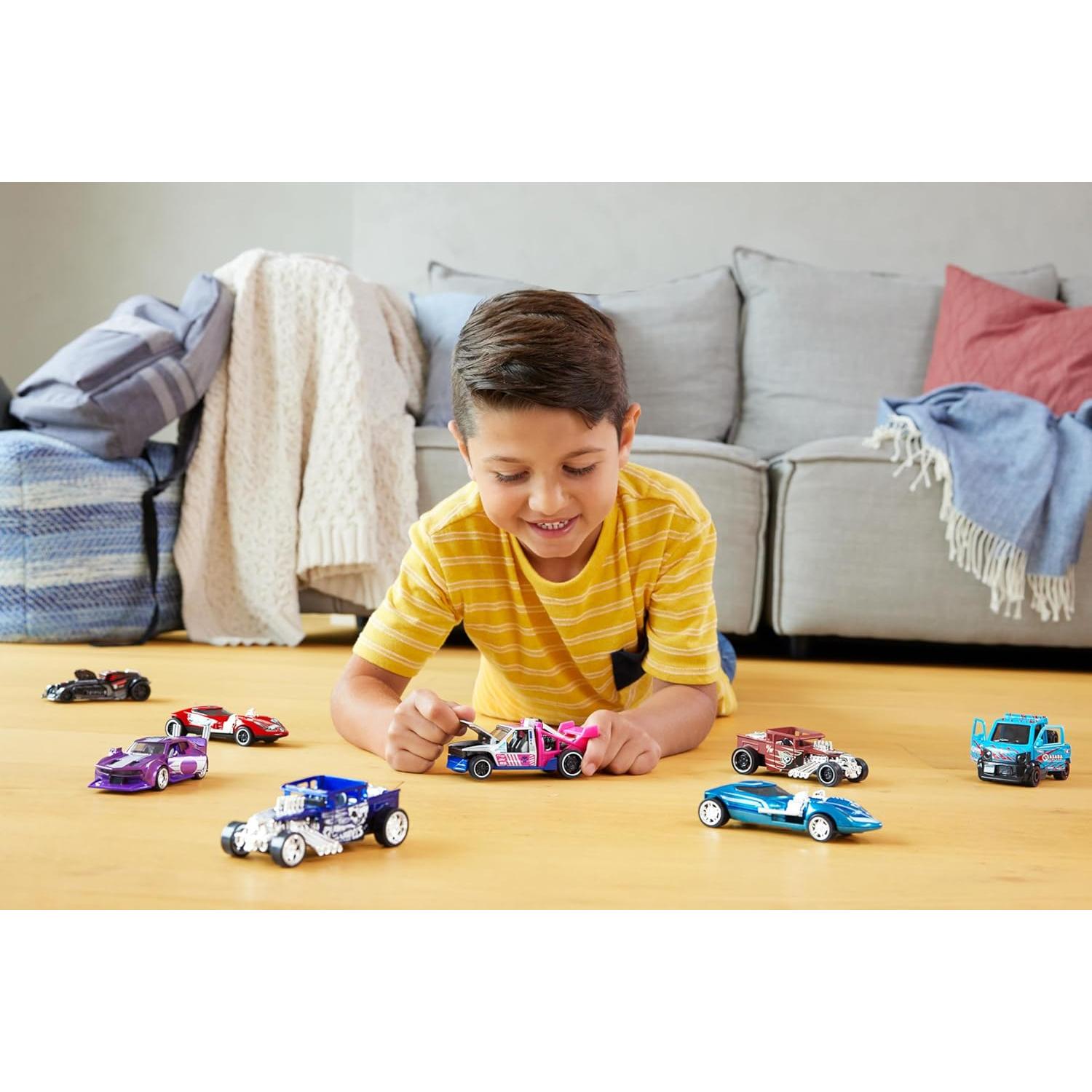 Hot Wheels Paquete de 2 Coches Retroceso 1:43 Interactivos