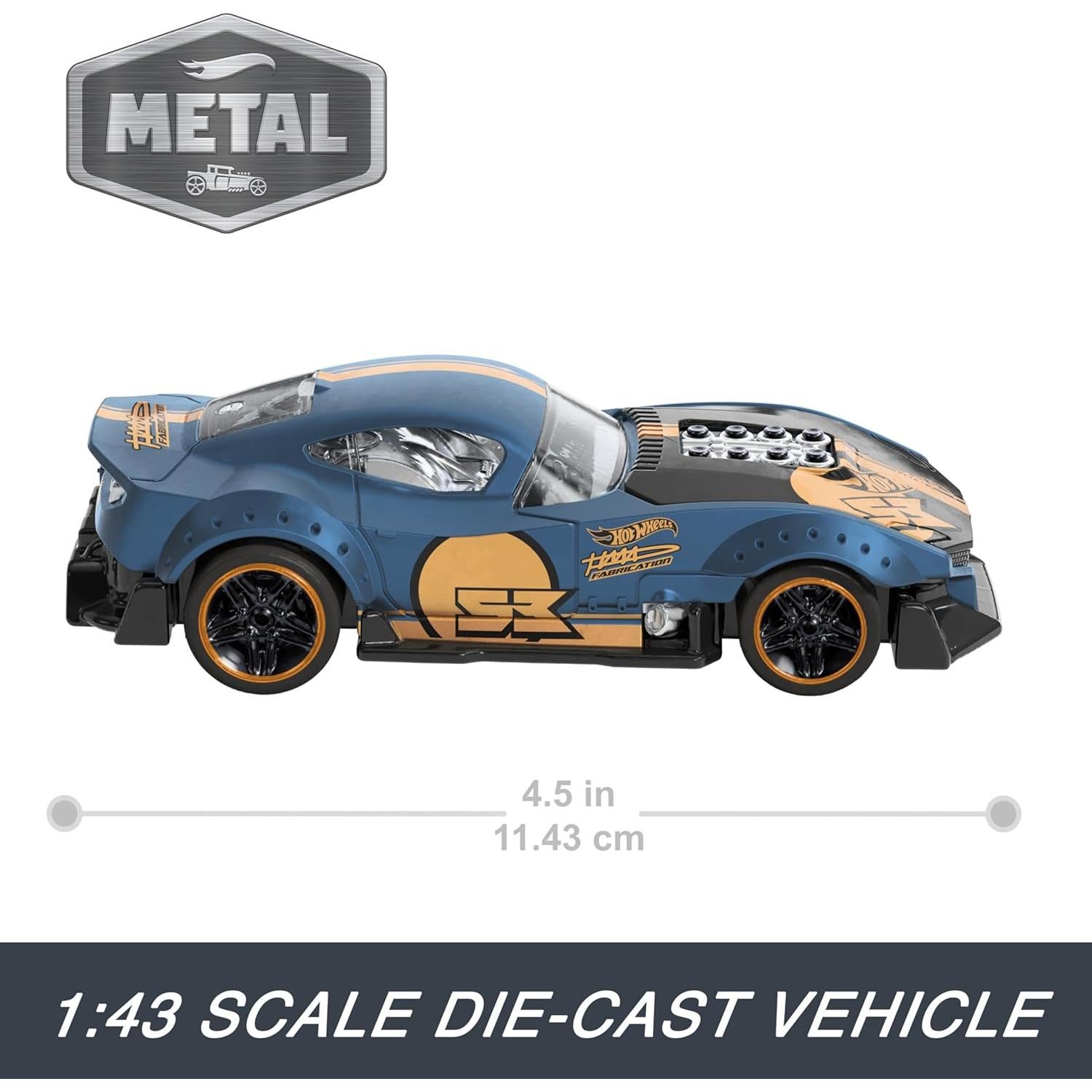 Hot Wheels Paquete de 2 Coches Retroceso 1:43 Interactivos