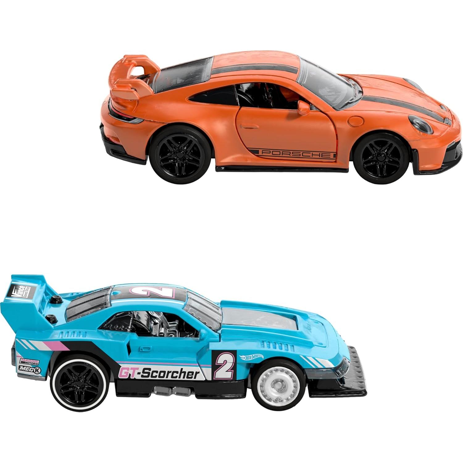 Hot Wheels Paquete de 2 Coches Retroceso 1:43 Interactivos
