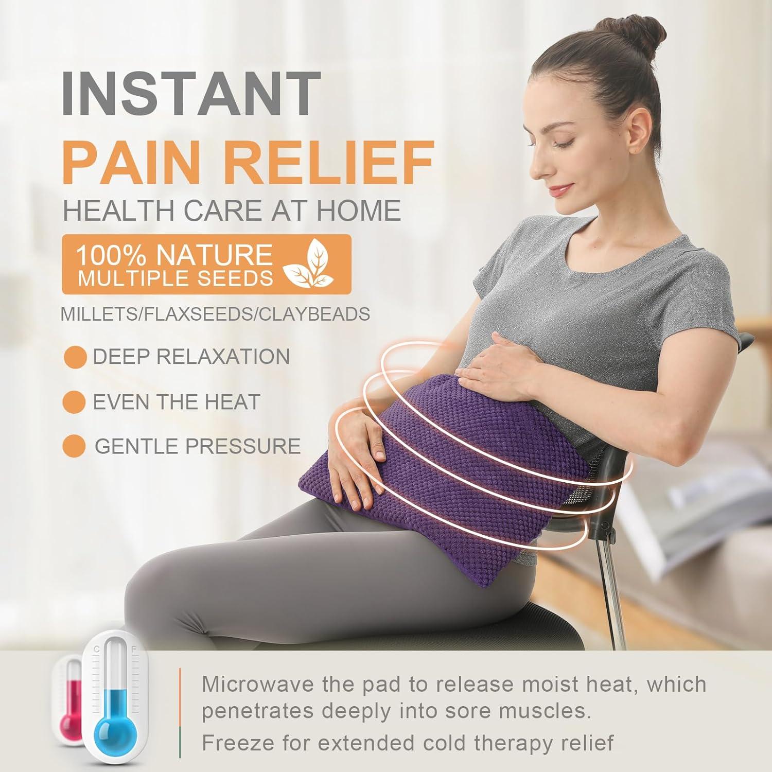 Almohadilla Térmica UNCN 23x38 cm con Funda Lavable para Dolor