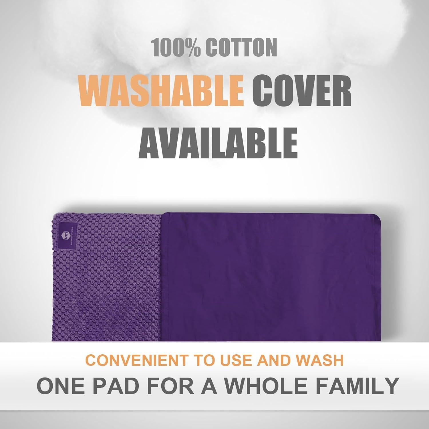 Almohadilla Térmica UNCN 23x38 cm con Funda Lavable para Dolor