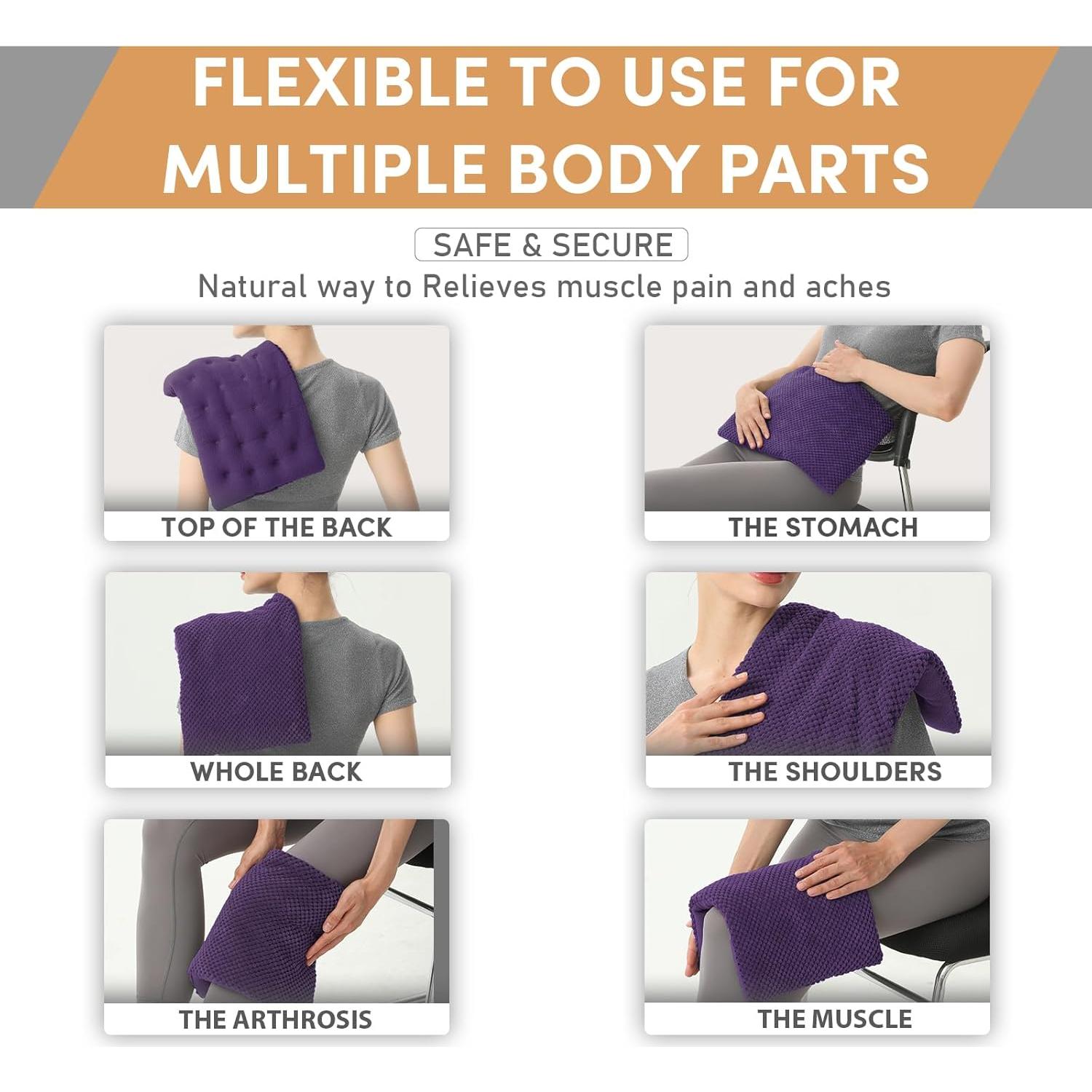 Almohadilla Térmica UNCN 23x38 cm con Funda Lavable para Dolor