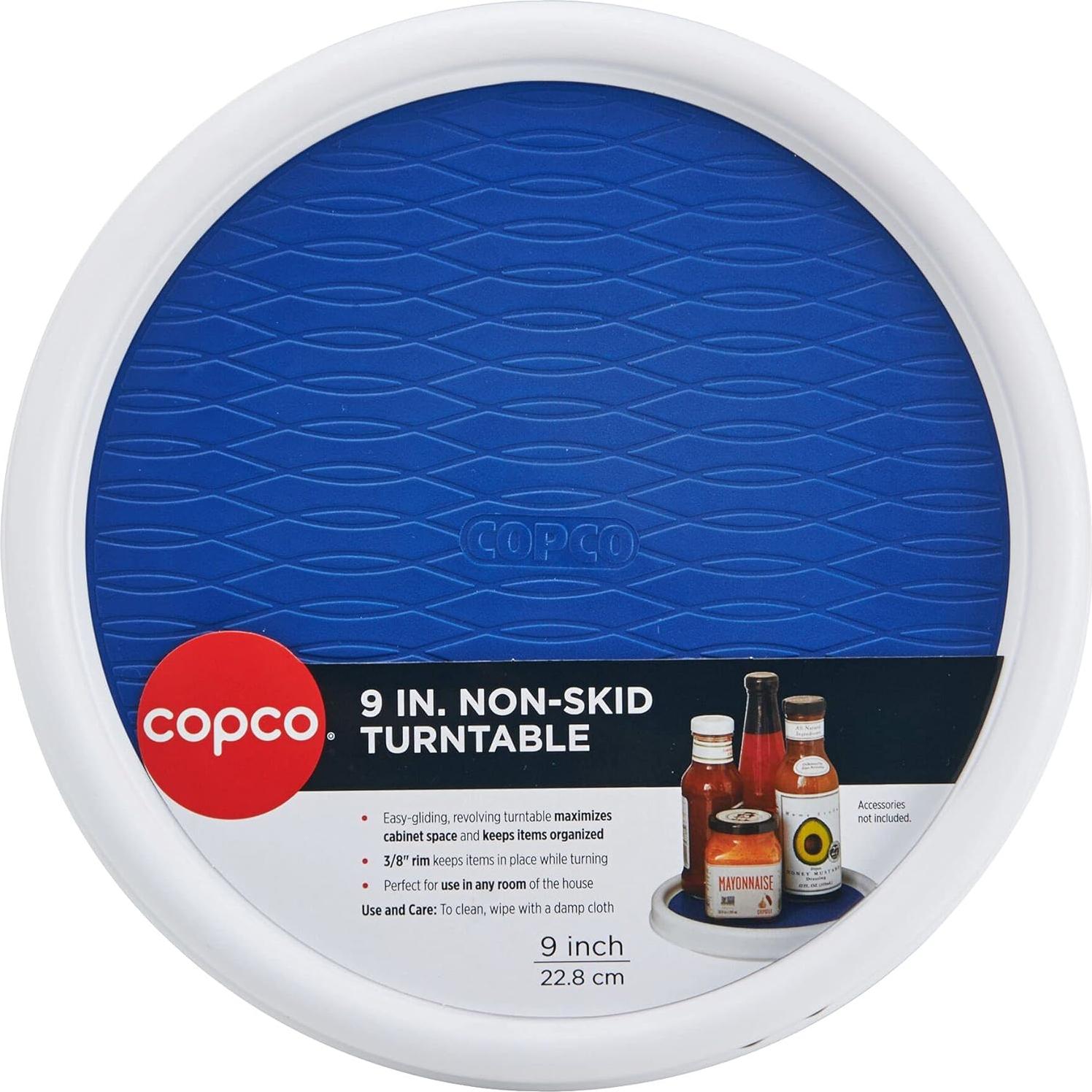 Organizador giratorio Copco 23 cm antideslizante azul