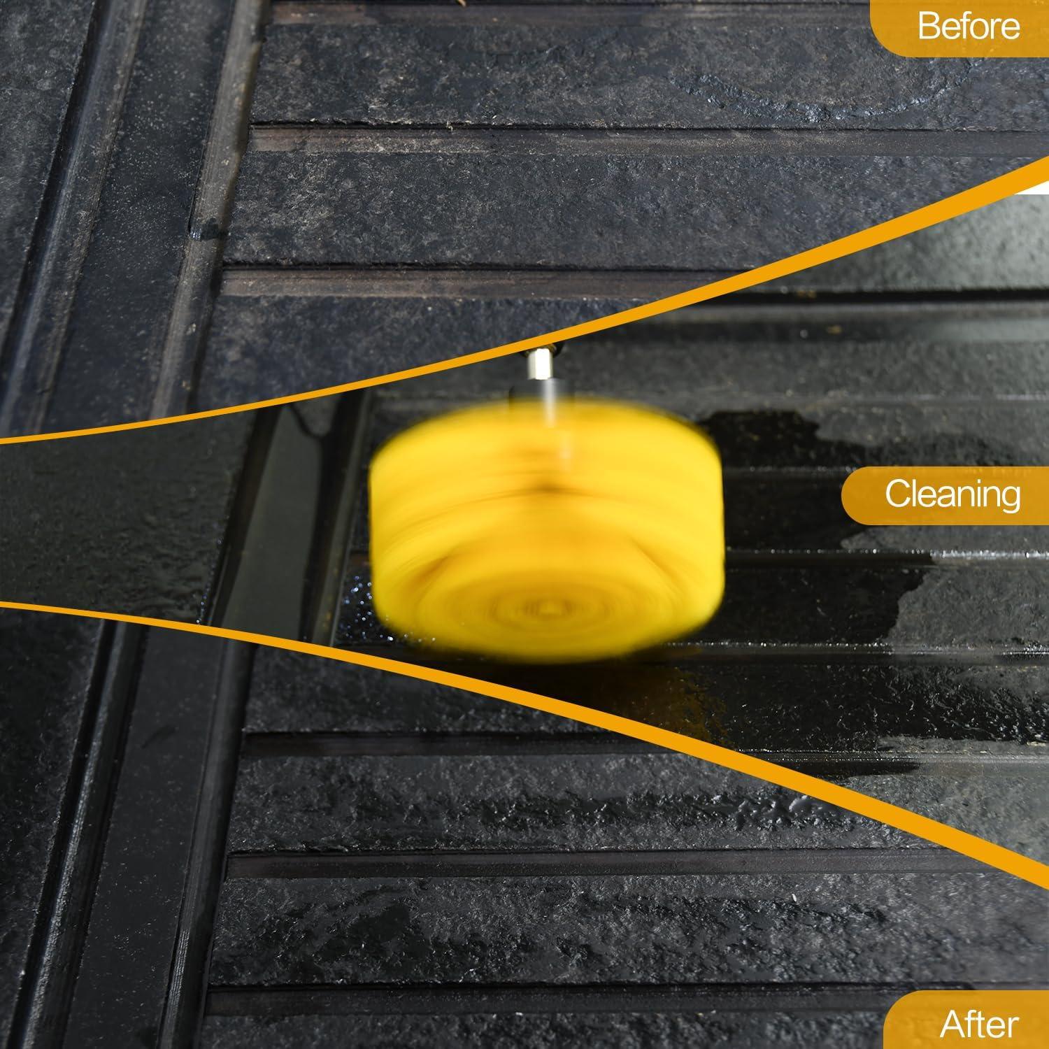 Kit de Cepillos de Taladro 4 Piezas FGBNM - Accesorios de Limpieza