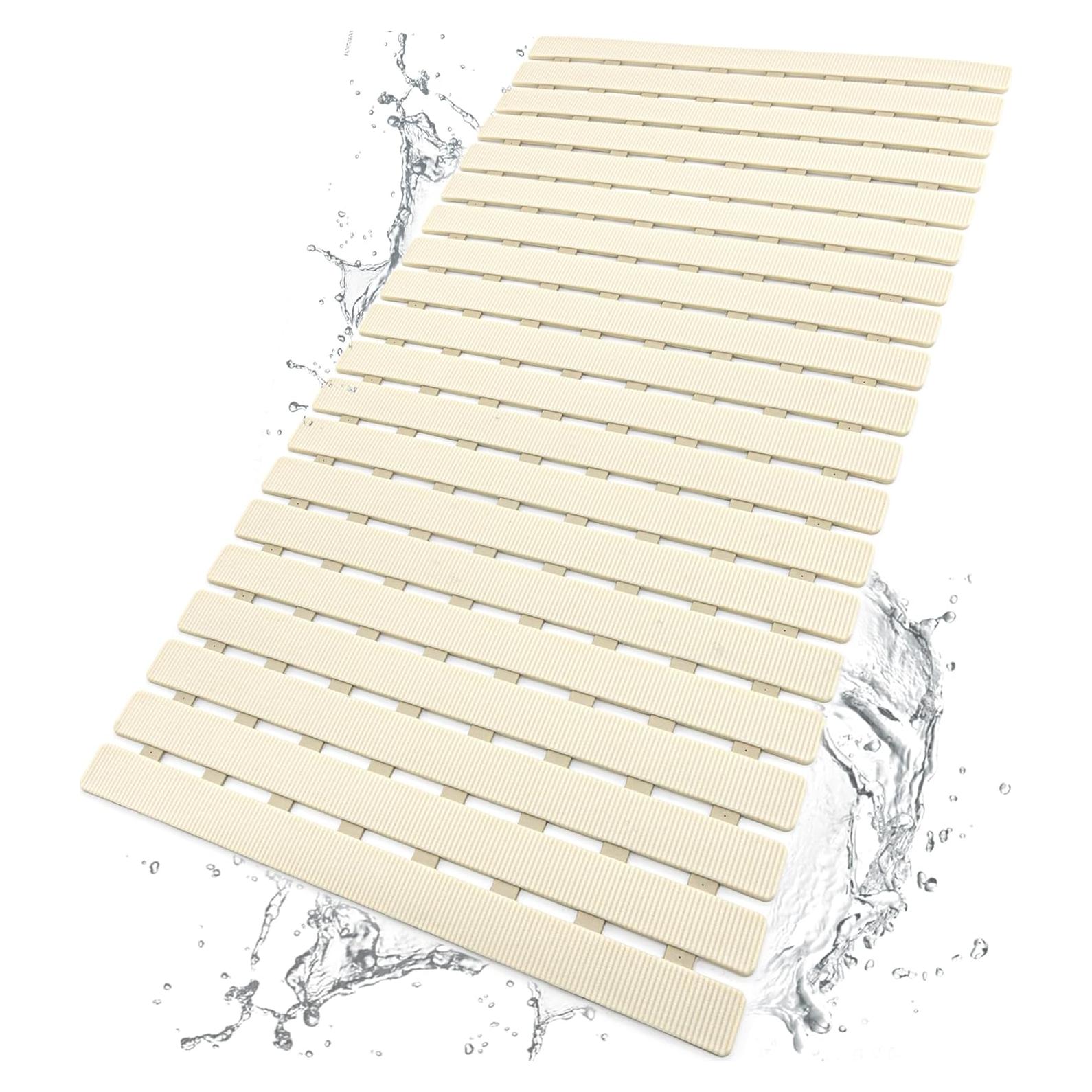 Alfombrilla de Ducha Antideslizante BEMISO 70x40 cm Beige