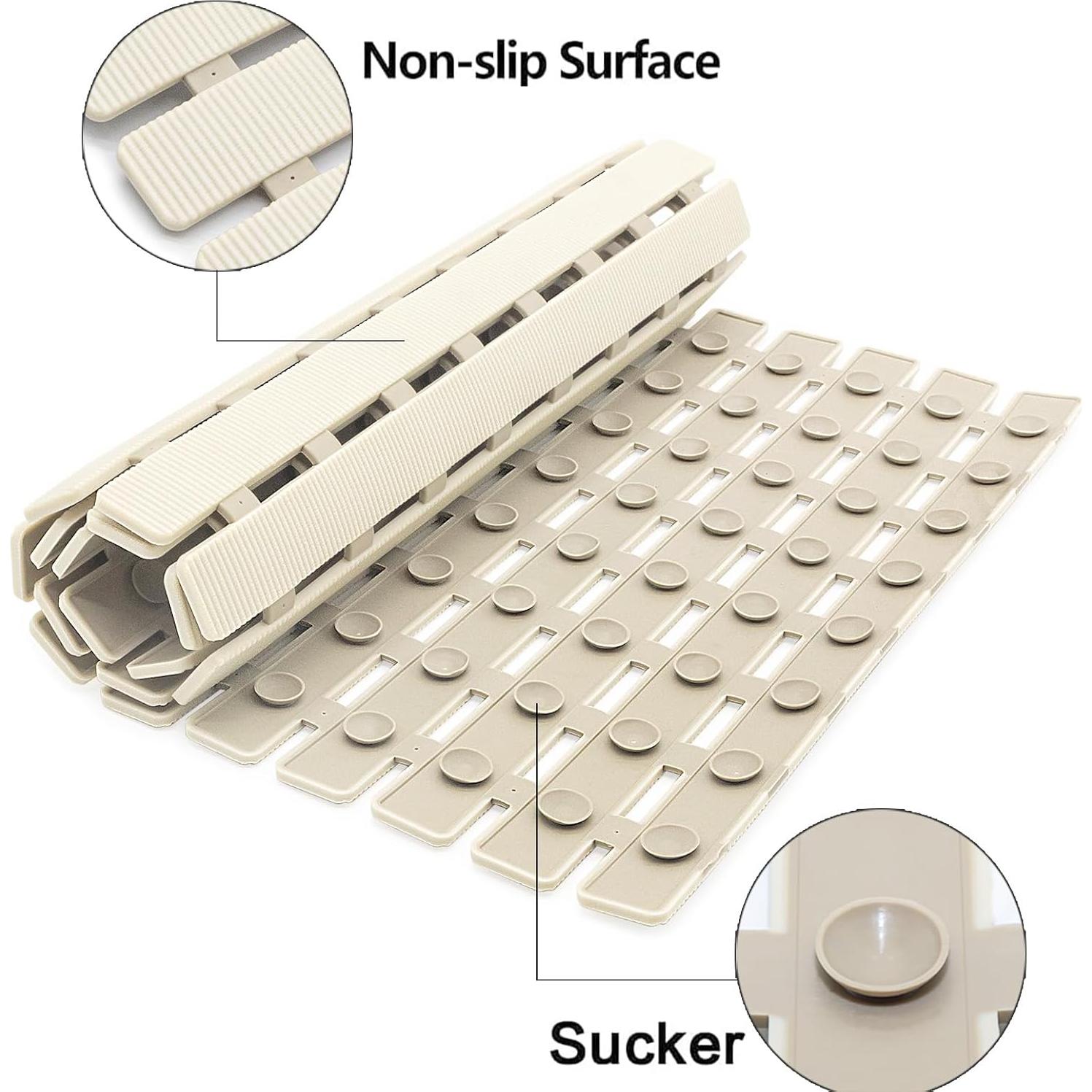 Alfombrilla de Ducha Antideslizante BEMISO 70x40 cm Beige