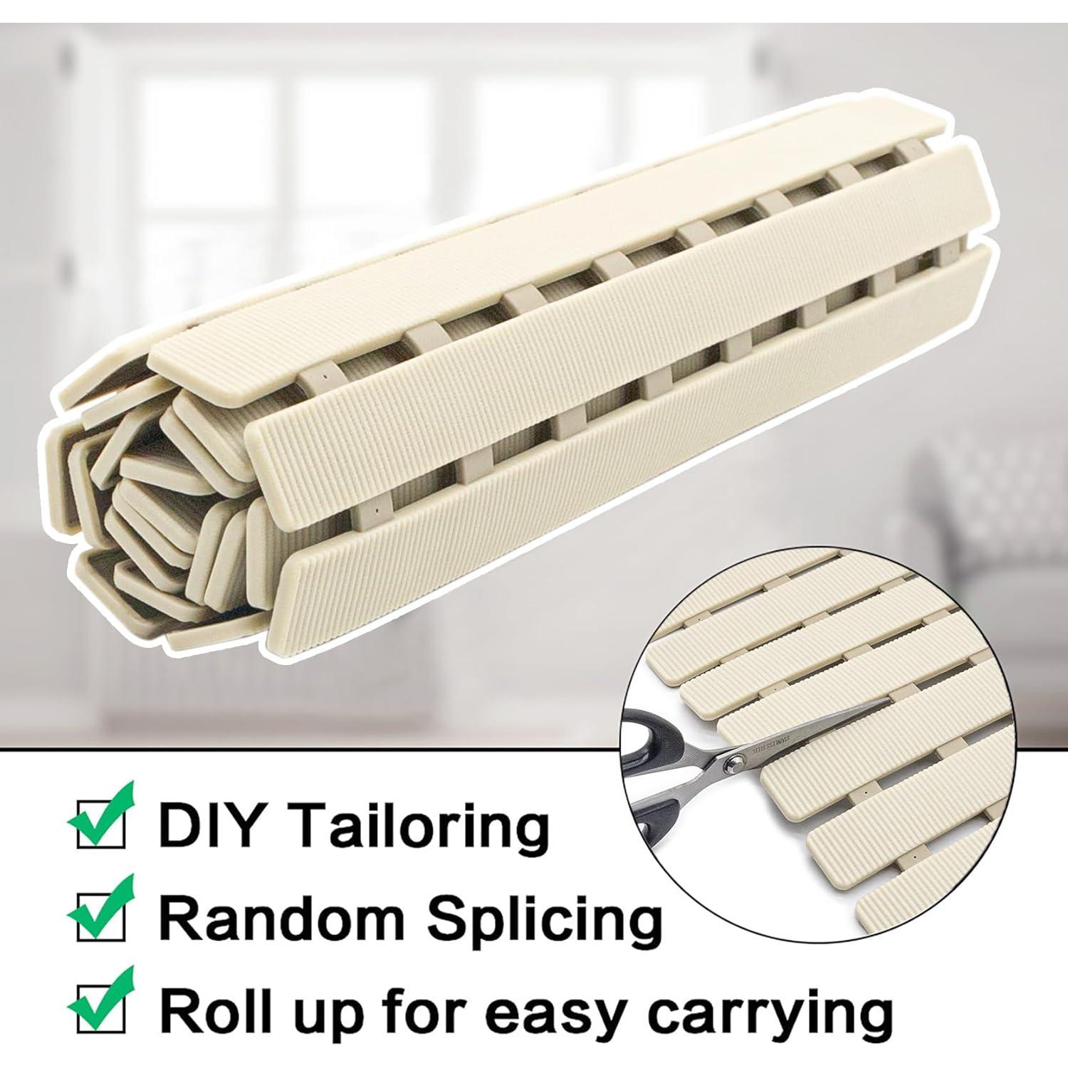 Alfombrilla de Ducha Antideslizante BEMISO 70x40 cm Beige