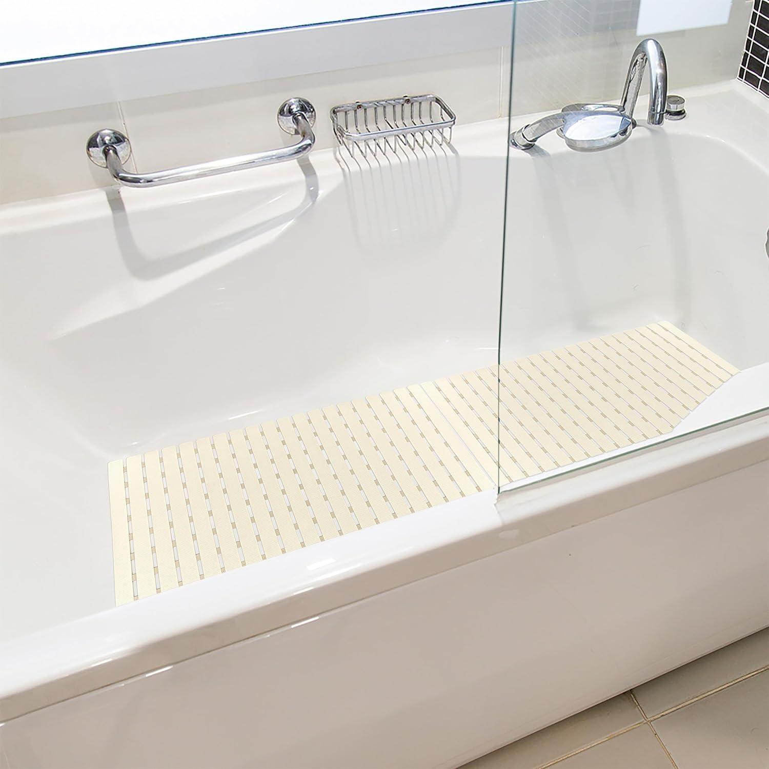 Alfombrilla de Ducha Antideslizante BEMISO 70x40 cm Beige