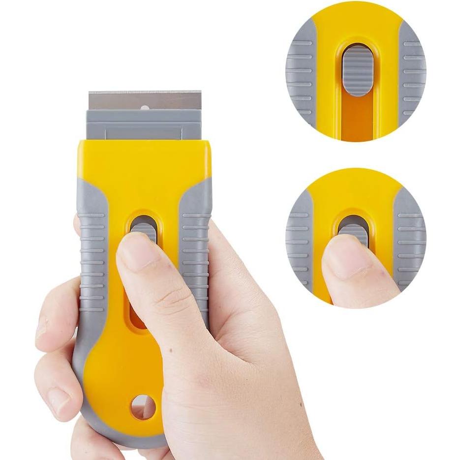 Paquete de Cuchillas de Raspador WEGAZ - 100 Cuchillas de Acero al Carbono