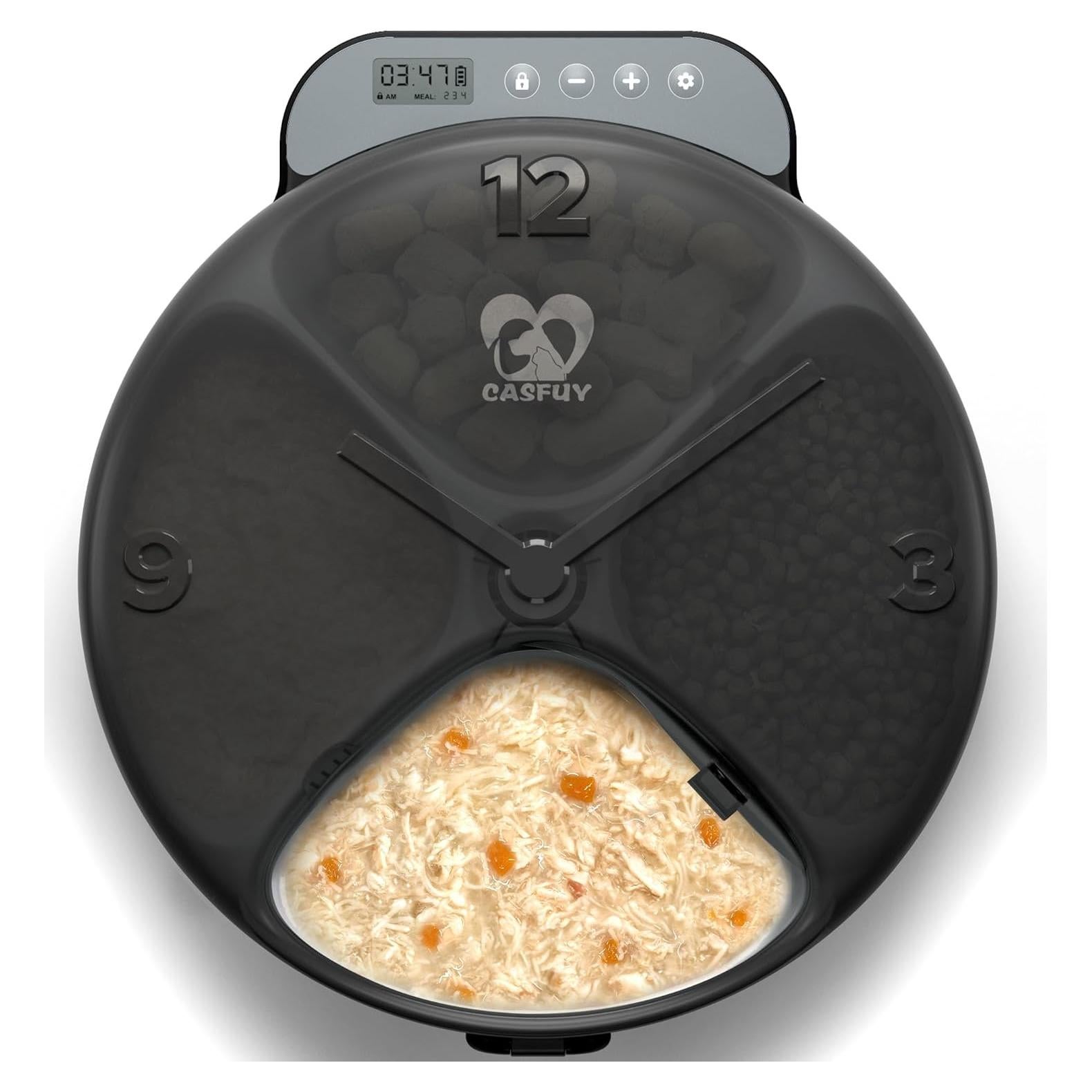 Dispensador Automático de Comida para Gatos Casfuy F26-L 4 Comidas