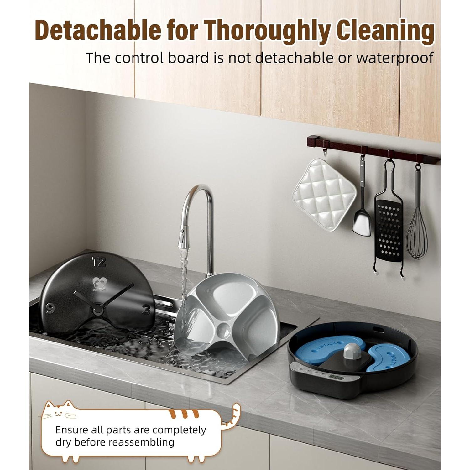 Dispensador Automático de Comida para Gatos Casfuy F26-L 4 Comidas