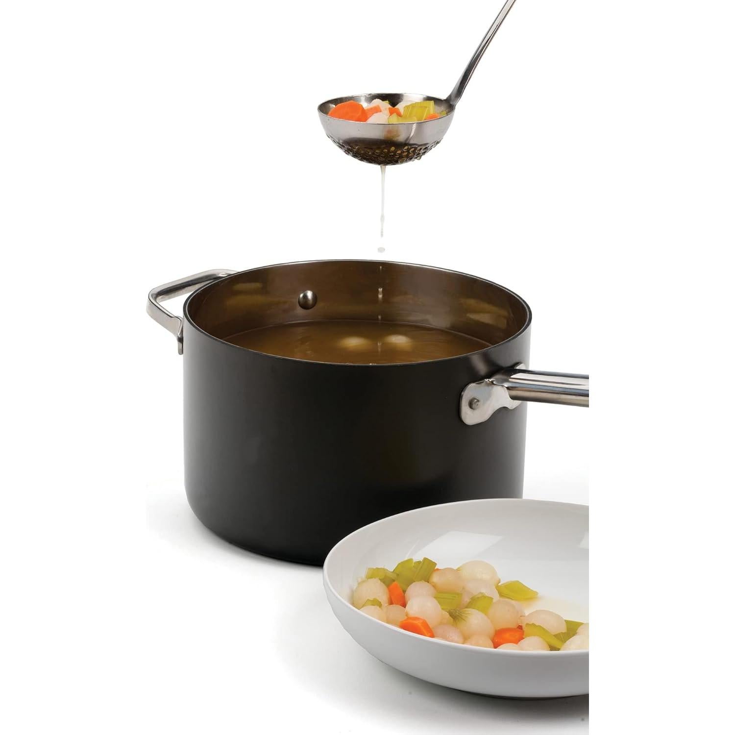 Cucharón Perforado RSVP Internacional Acero Inoxidable 32.4 cm