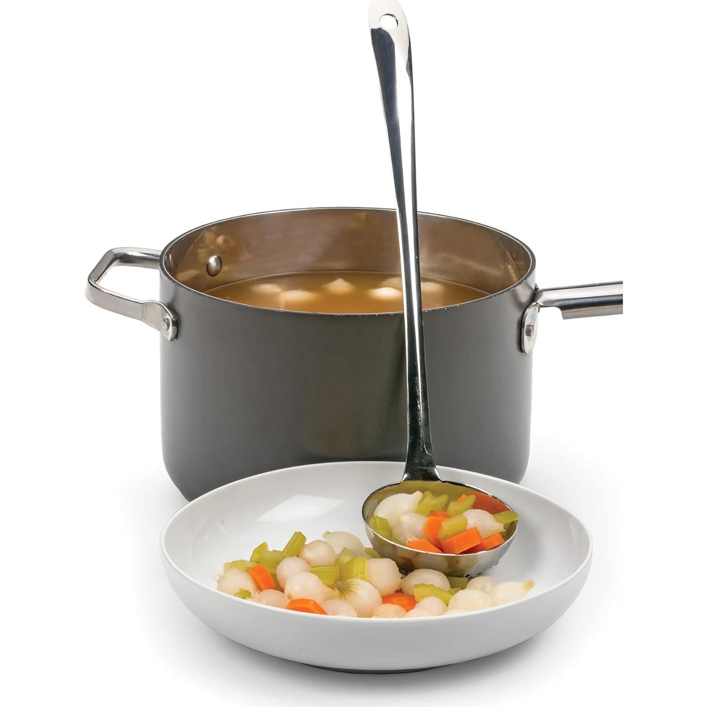 Cucharón Perforado RSVP Internacional Acero Inoxidable 32.4 cm