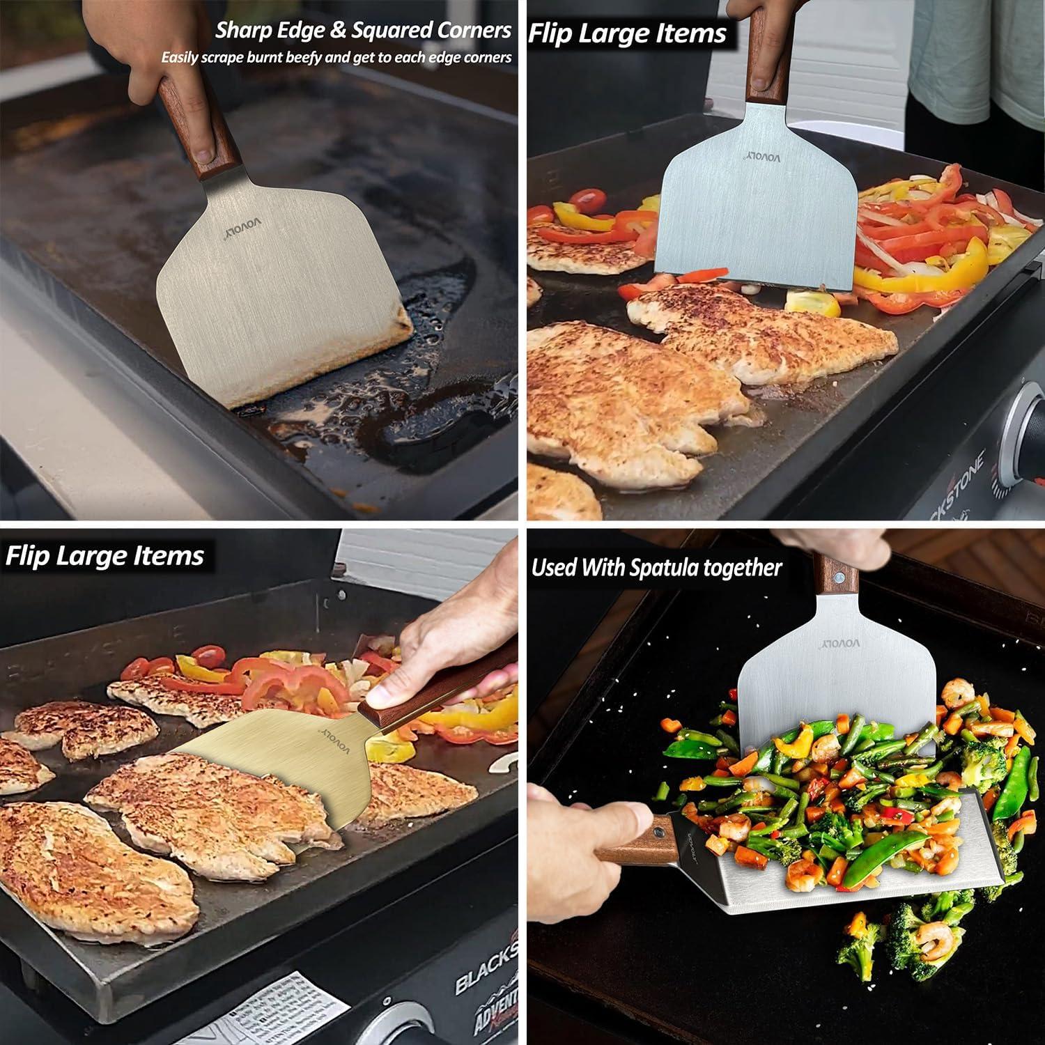 Raspador de Plancha Vovoly Acero Inoxidable 29x14.5cm