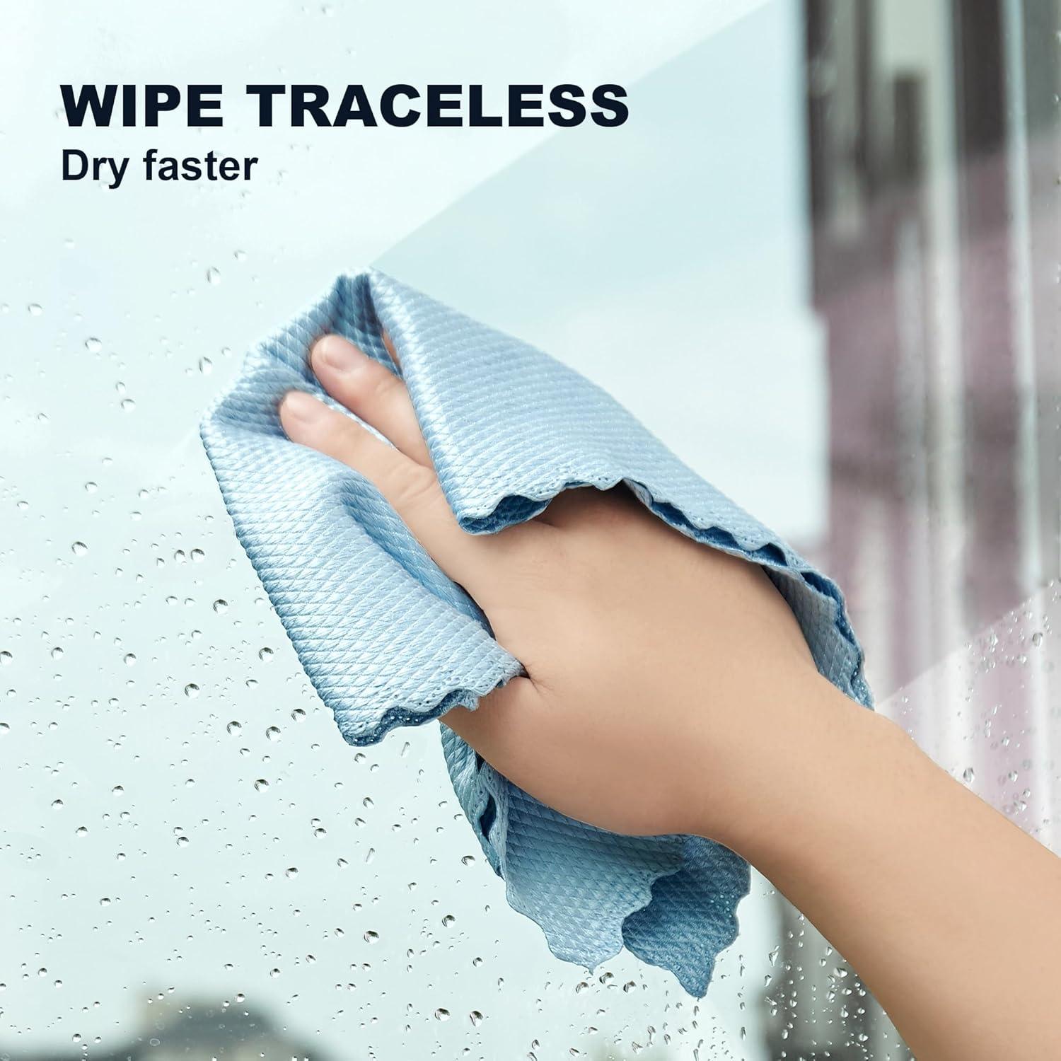 Paño de Limpieza de Ventanas JOYMOOP Microfibra 5 Pcs 40x30 cm