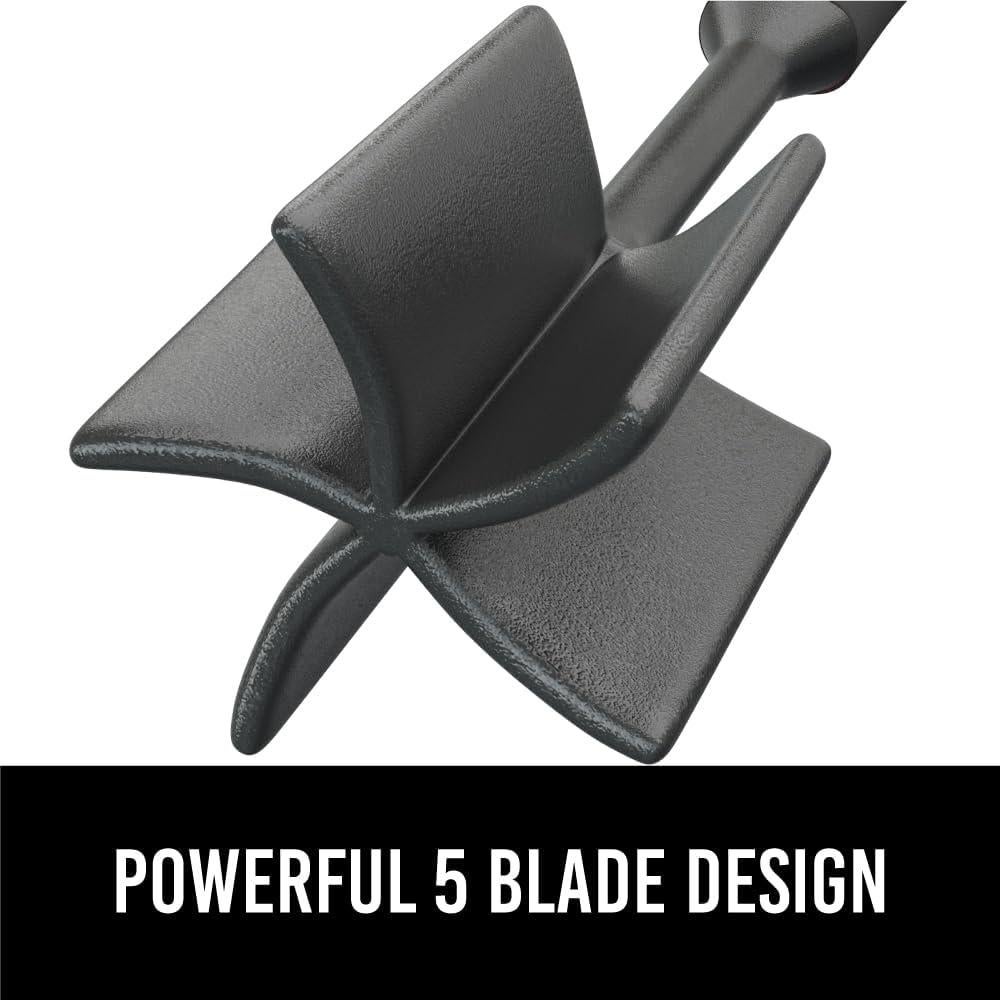 Picador de Carne Gorilla Grip Negro, Mango Ergonómico, Antiadherente