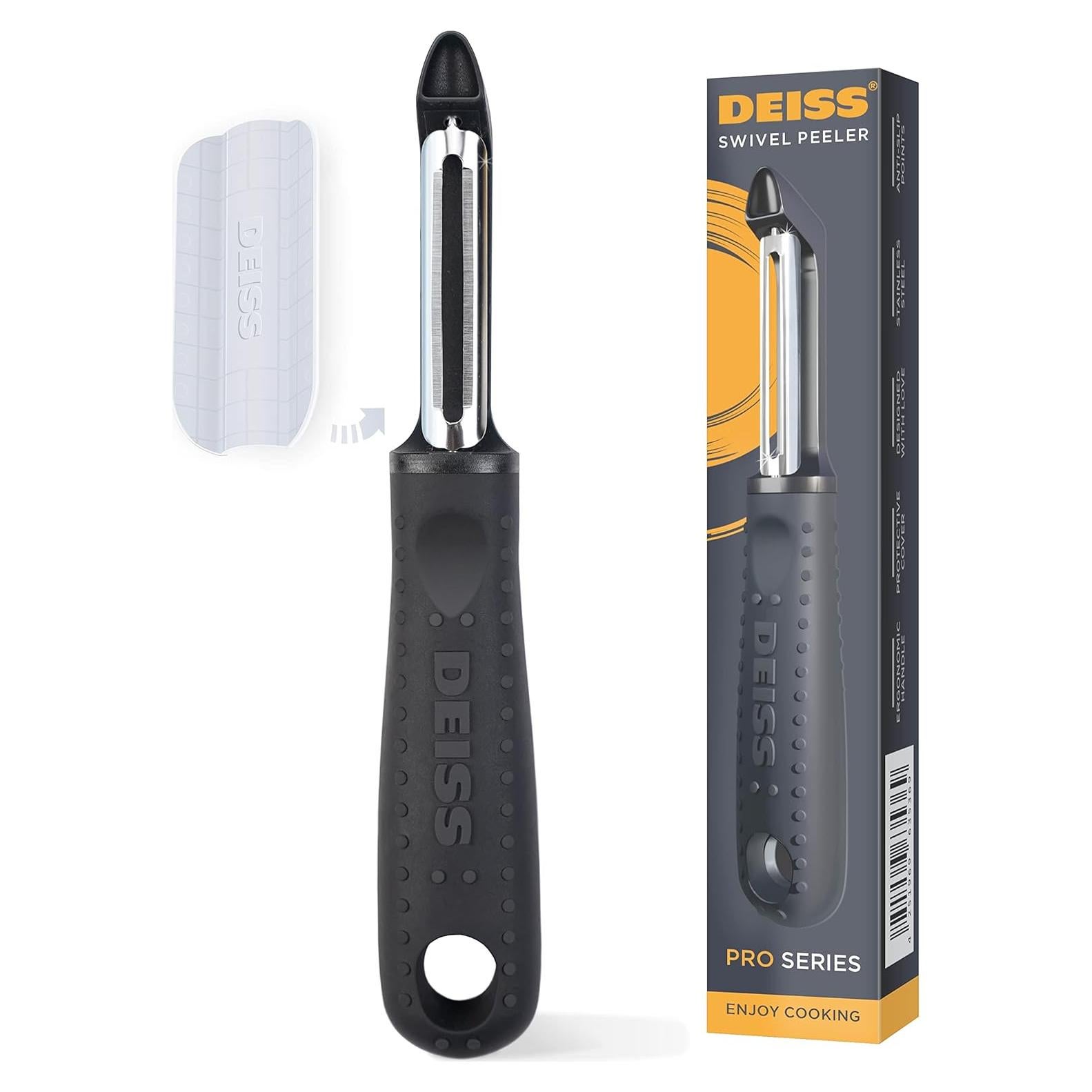 Pelador de Verduras Deiss PRO Acero Inoxidable Ergonomico 80g