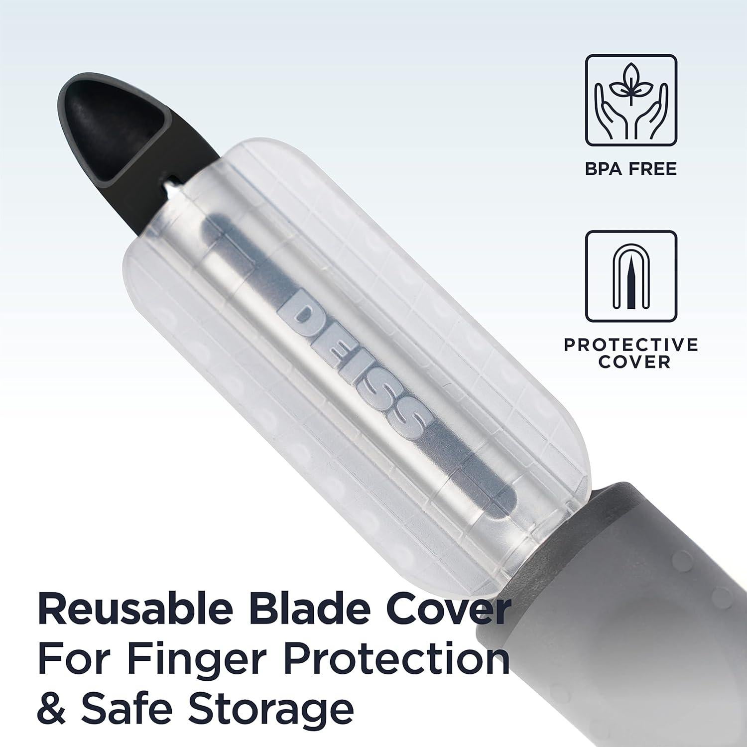 Pelador de Verduras Deiss PRO Acero Inoxidable Ergonomico 80g