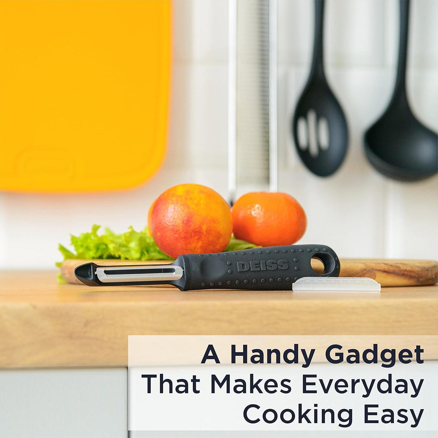 Pelador de Verduras Deiss PRO Acero Inoxidable Ergonomico 80g