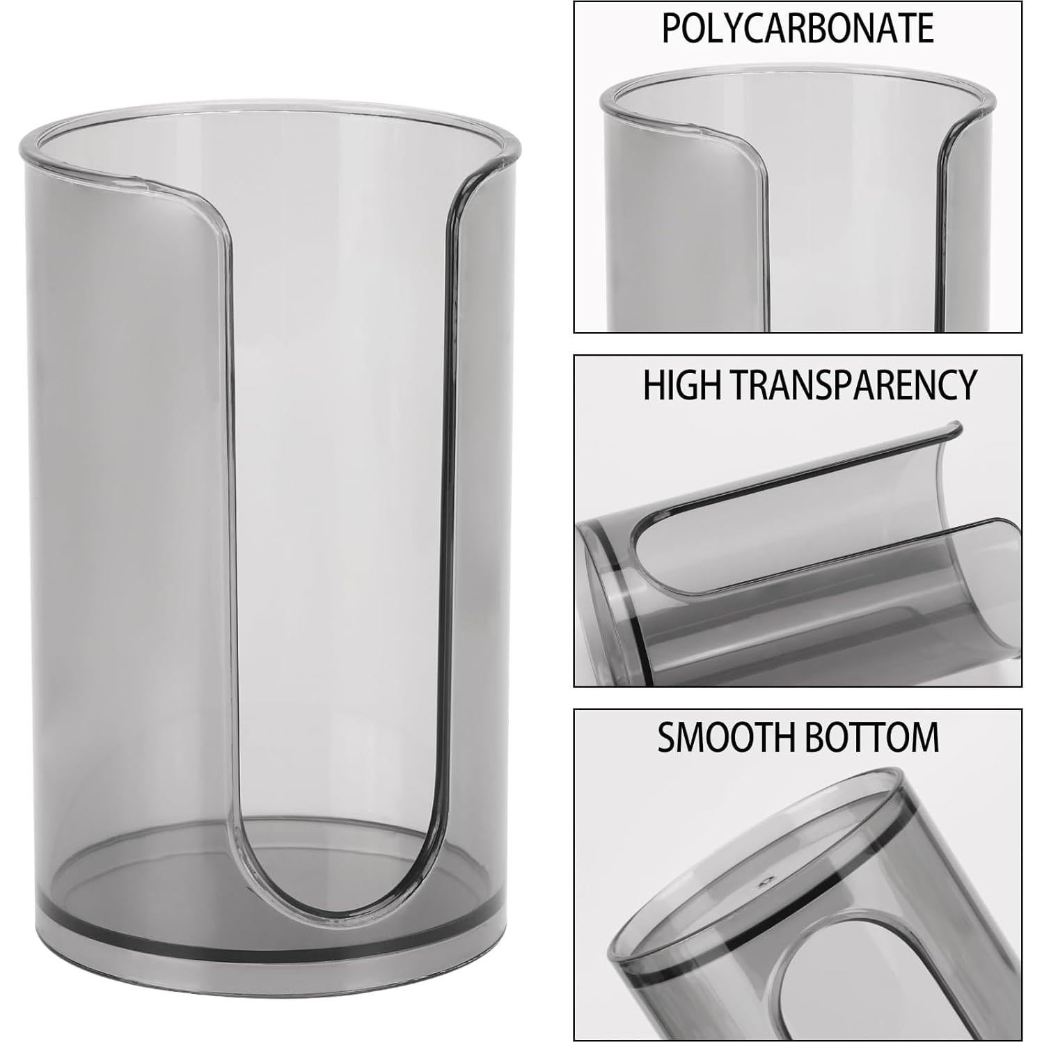 Dispensador de vasos de baño LoveBB negro con soporte para hisopos