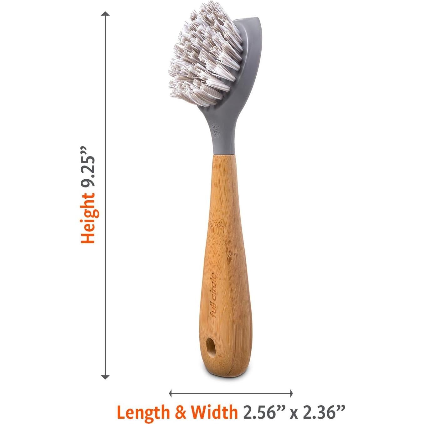 Cepillo de Hierro Fundido Full Circle Tenacious C con Mango de Bambú