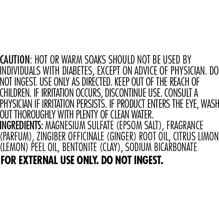 Sal de Epsom Dr Teal 1.36 kg Jengibre y Arcilla Desintoxicante