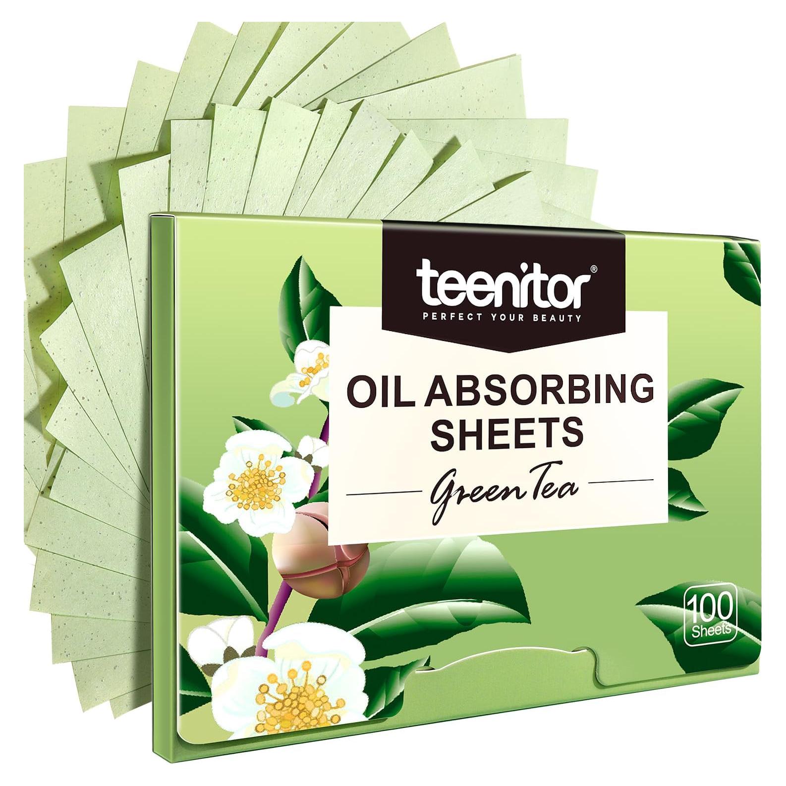 Hojas Absorbentes de Aceite Teenitor 100 Unidades 10x7 cm